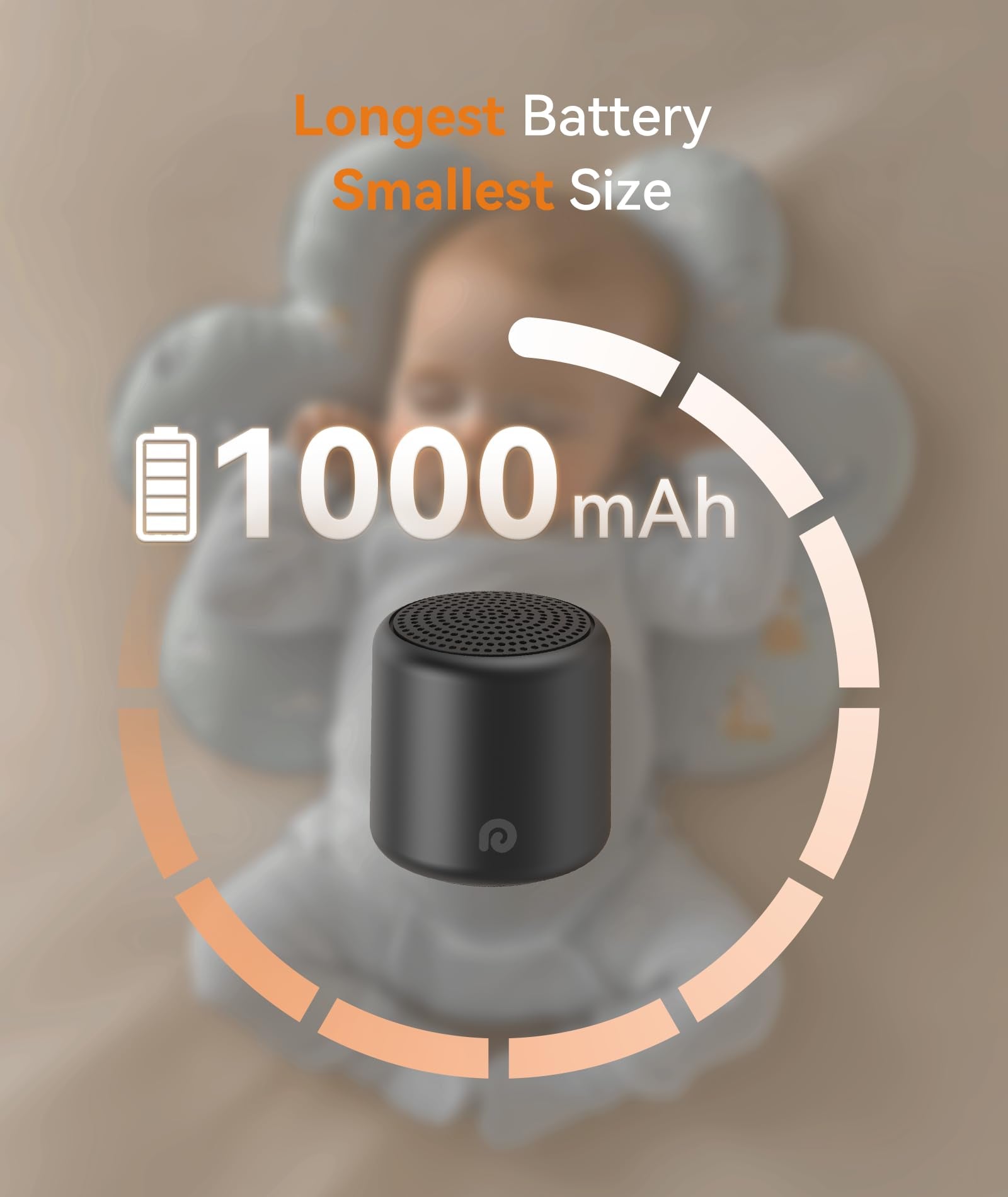Dreamegg Travel Sound Machine - Portable Sound Machine for Baby Adults, Travel Sound Machine for Sleep, 16 Nature Sound, Timer,