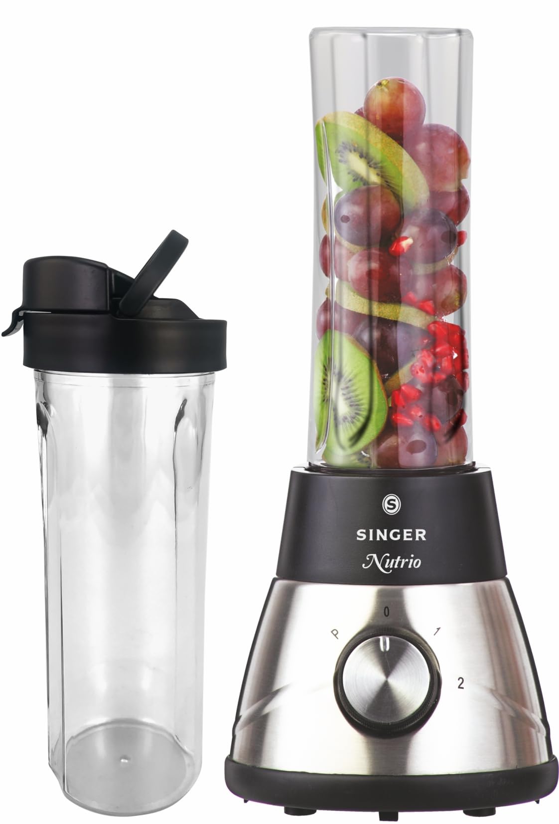 Singer Multifunction Combo Blender | High Speed Nutri Blender/Mixer/Juicer/Smoothie Maker | 300-Watts | 2 Jars | Stainless Steel