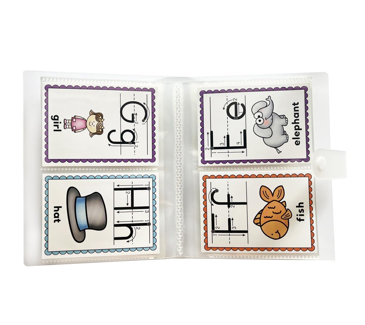Croshuki 3X4 Inch Index Card Holder Clear Plastic Organizer For Recipe Flashcard Notecard Coupon, 40 Pages Can Hold 160Pcs Cards