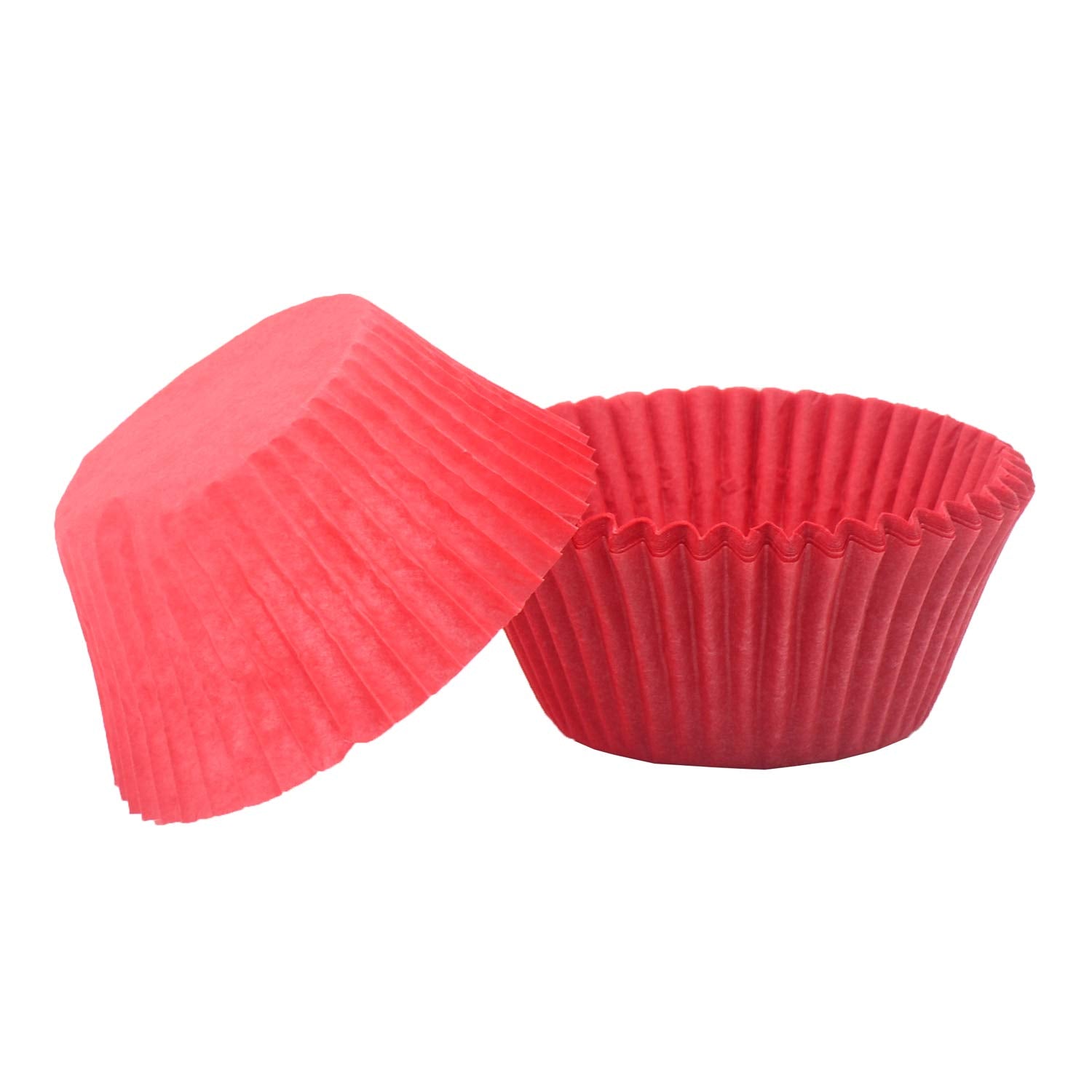 Mombake Premium Red Greaseproof Cupcake Liners Muffin Paper Baking Cups Standard Size, 200-Count
