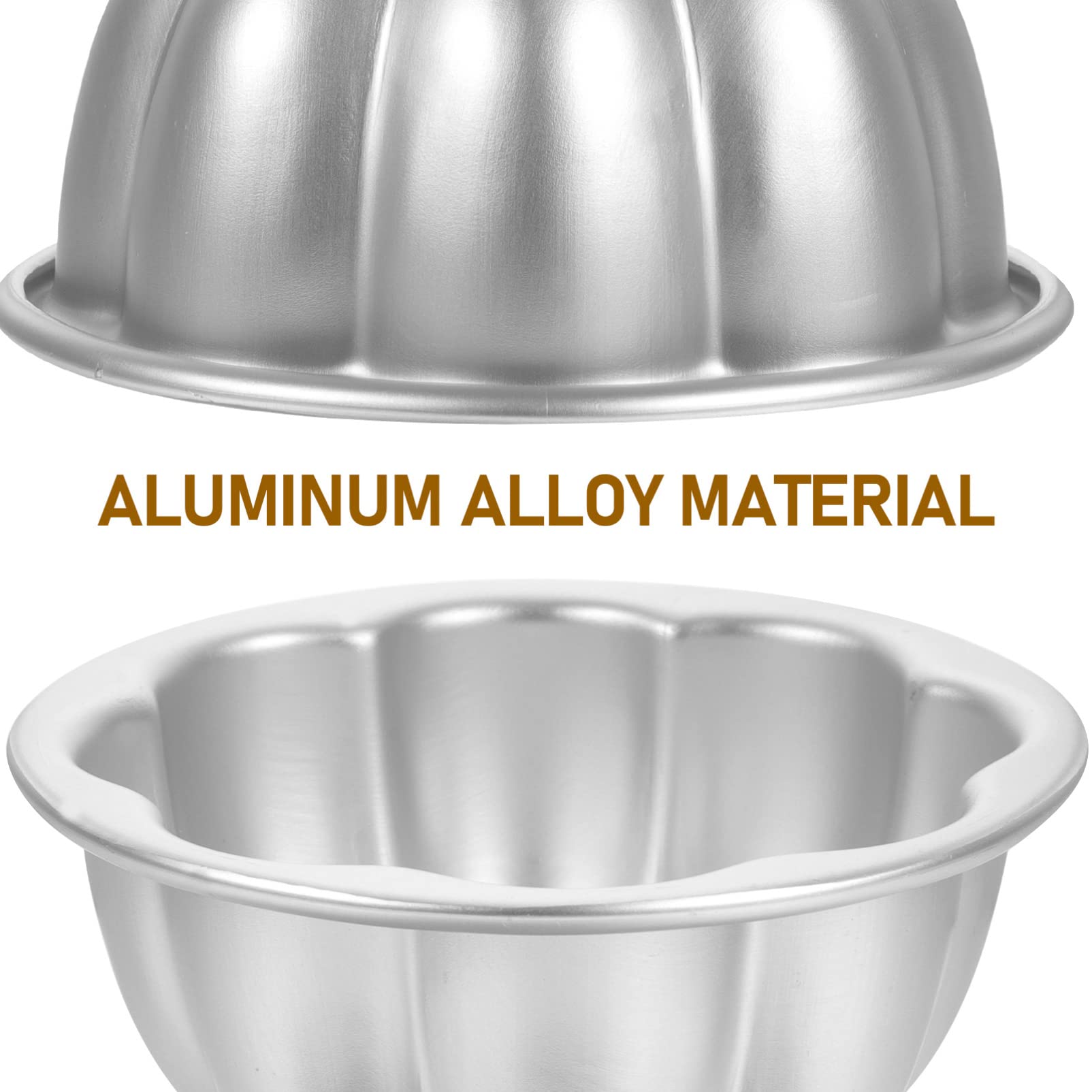 Luxshiny 6Pcs Mini Pudding Pan Tart Molds Flower Shape Cupcake Muffin Cups Aluminum Alloy Cake Tartlets Cups Jelly Cup Diy Bakin