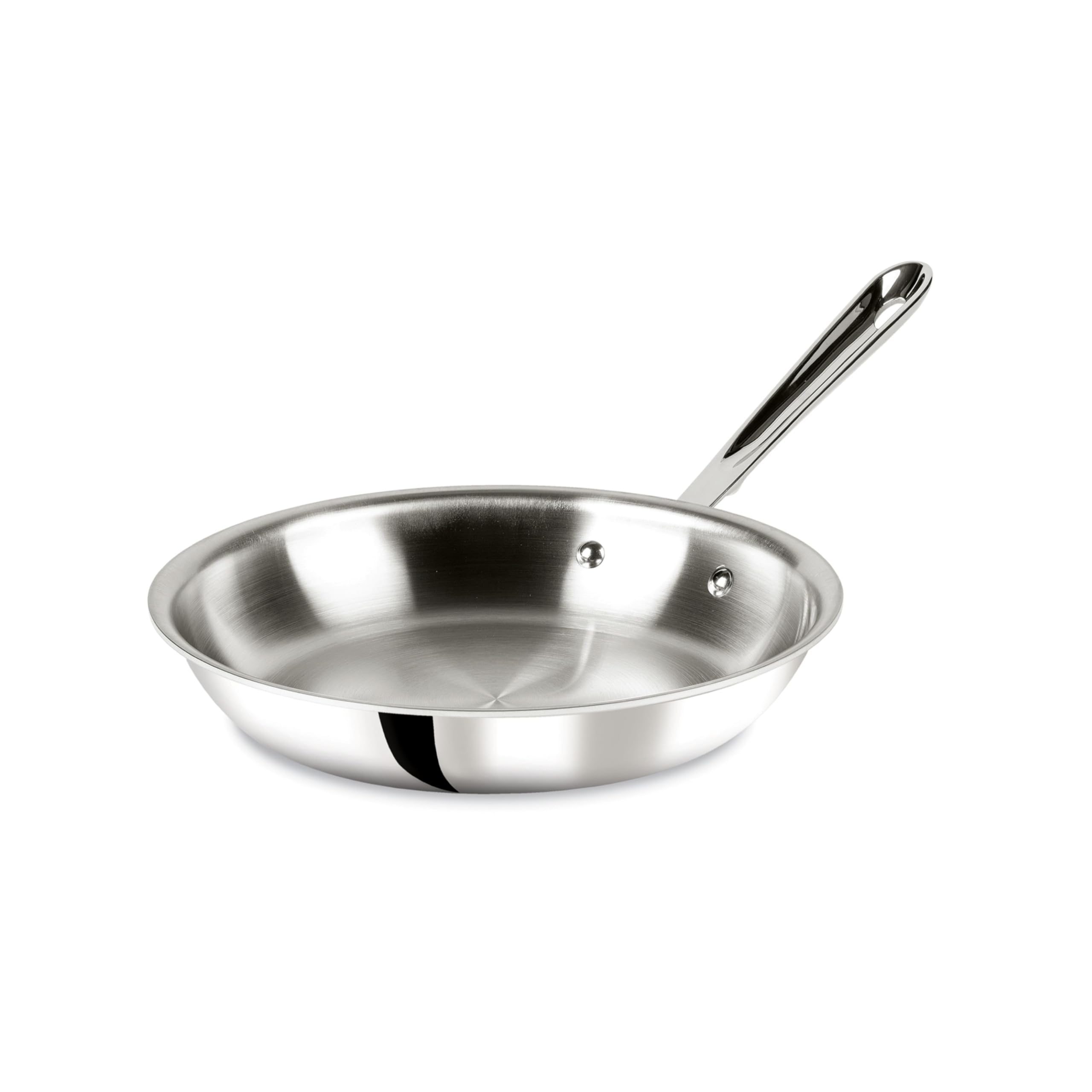 All-Clad D3 10 Inch Stainless Steel Frying pan, 3-Ply Stainless Steel Pan, Induction, Oven Broiler Safe 600F Skillet, Profession