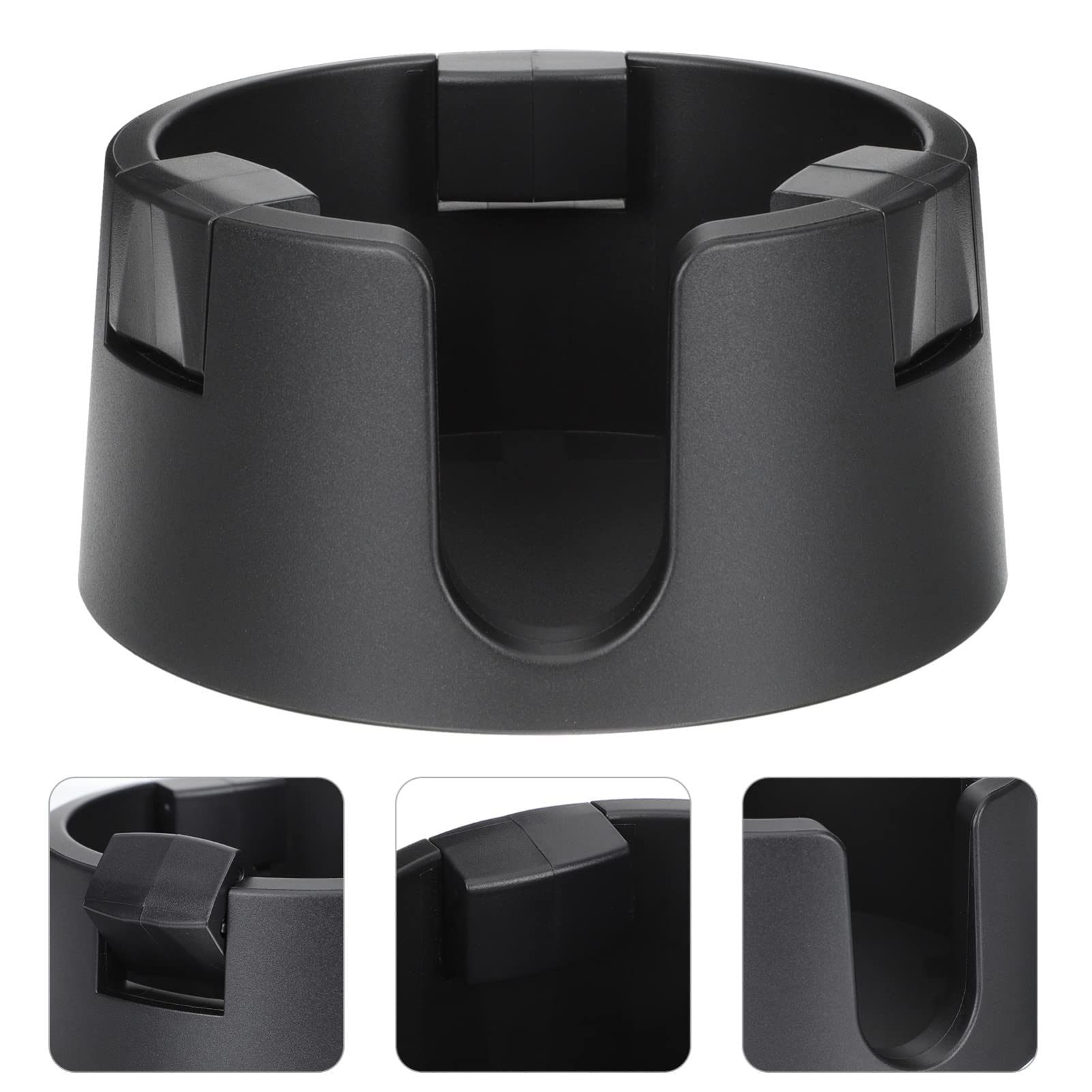 Desk Cup Holder, Drink Holder With Anti-Slip Adjustable Non-Tipping, Table Coaster Cup Holder For Table Desk Boat Couch (Black)