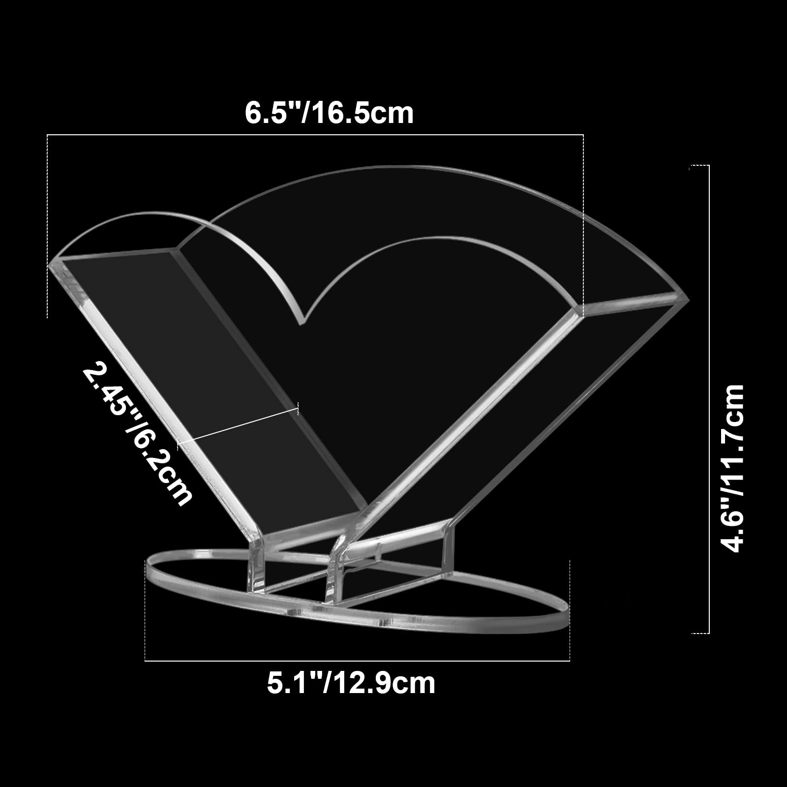 Kamehame V60 Filter Holder, Coffee Filter Holder Dispenser, Clear Acrylic Coffee Paper Storage Container Rack For V60 Coffee Fil