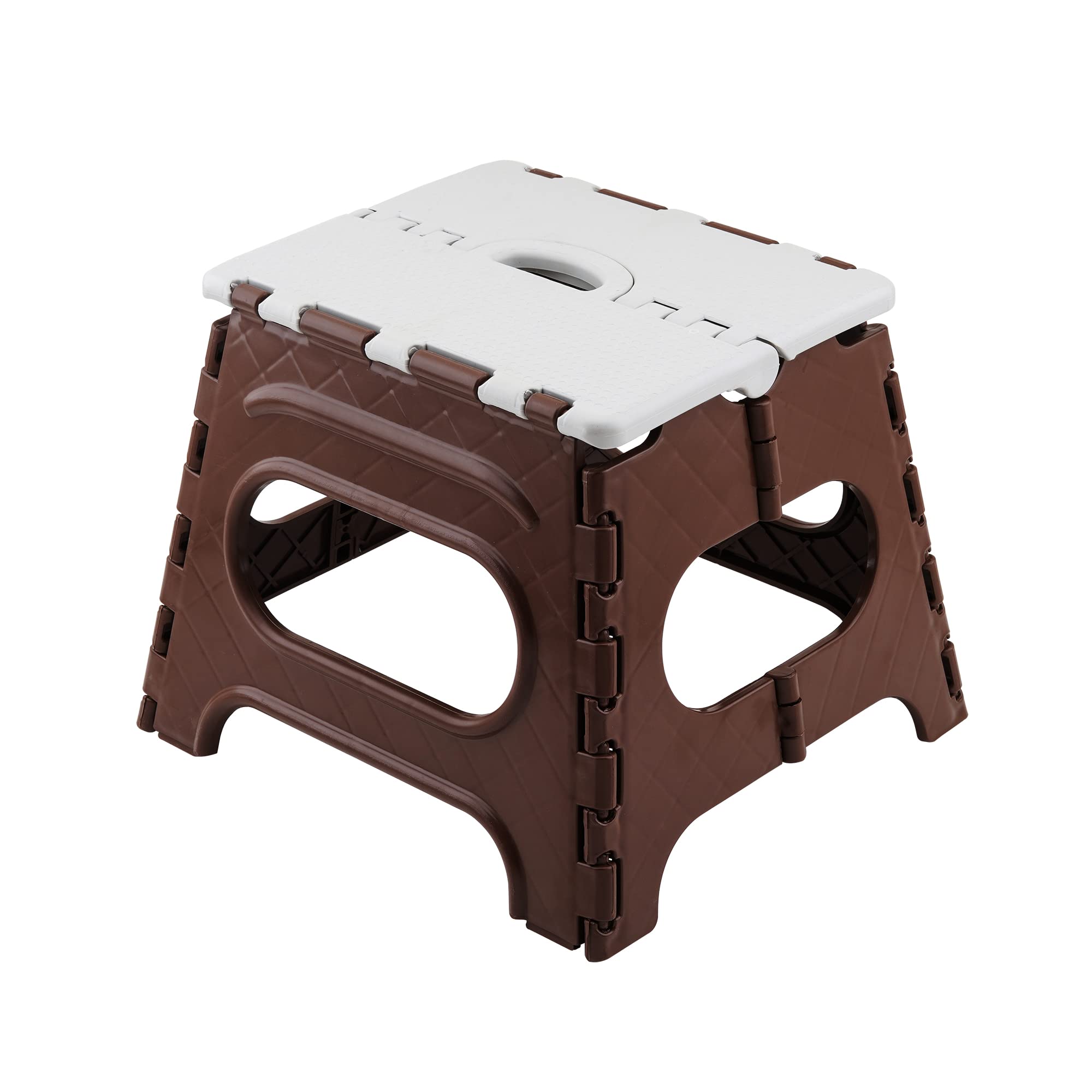 Primelife 12 Inches Plastic Folding Step Stools, Foot Stool For Kitchen Convenient Usages, QuickFold Step Stool  Made In India