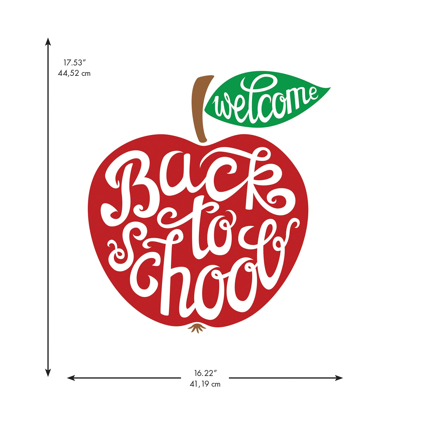 Back To School Apple Wall Decals By Roommates, Rmk5522Gm