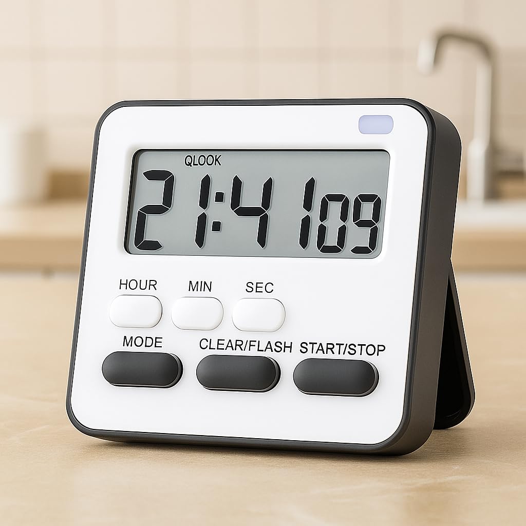 Svh Digital Kitchen Timer & Stopwatch For Cooking, Baking, Study, Workout-Loud Alarm, Large Display, Magnetic Back, Countdown & 