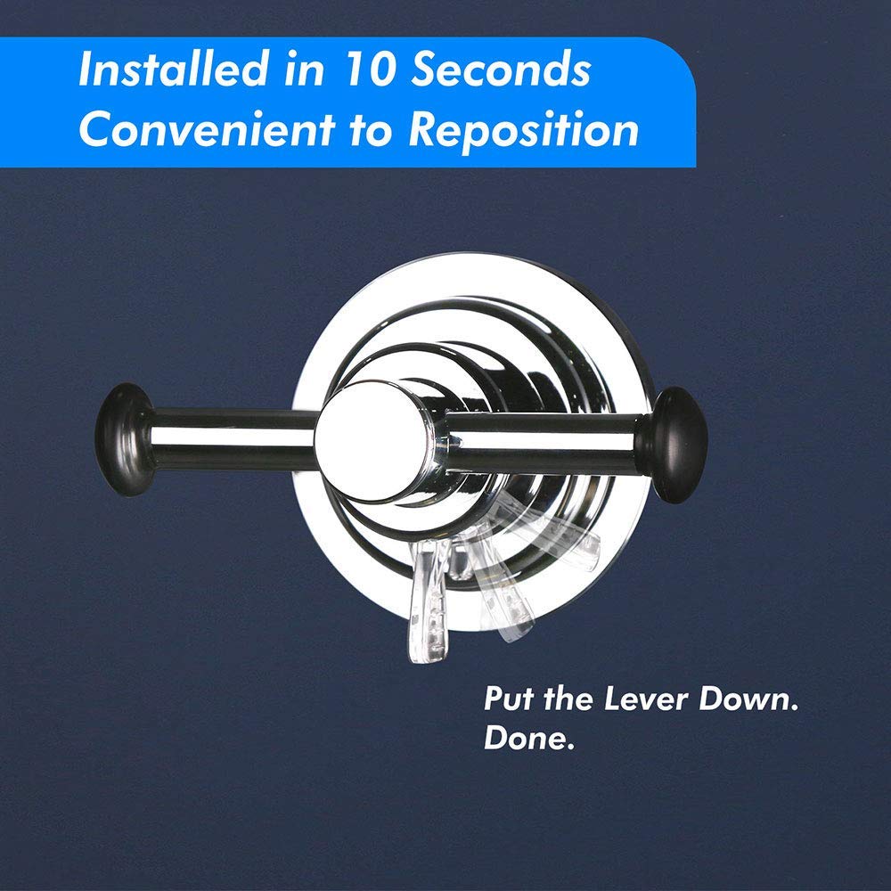 Bopai Stylish Suction Cup Hooks For Shower Loofah Towel Washcloth, Relocatable Holder