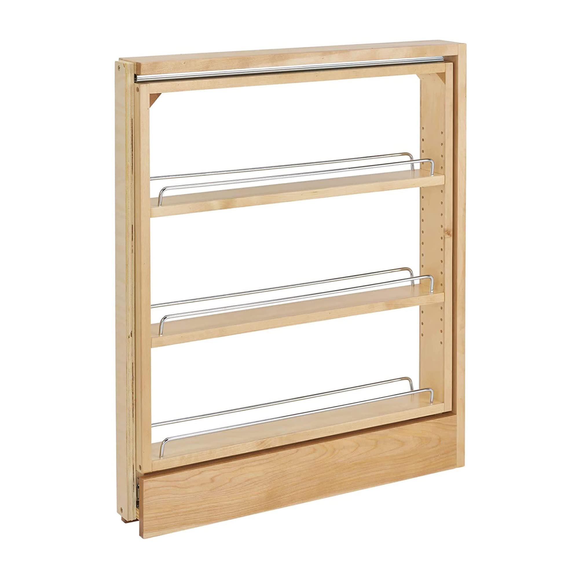 Rev-A-Shelf 3'' Pull Out Shelf Organizer For Between Base Kitchen Cabinets, Adjustable Filler Spice Rack Seasoning Storage Holde