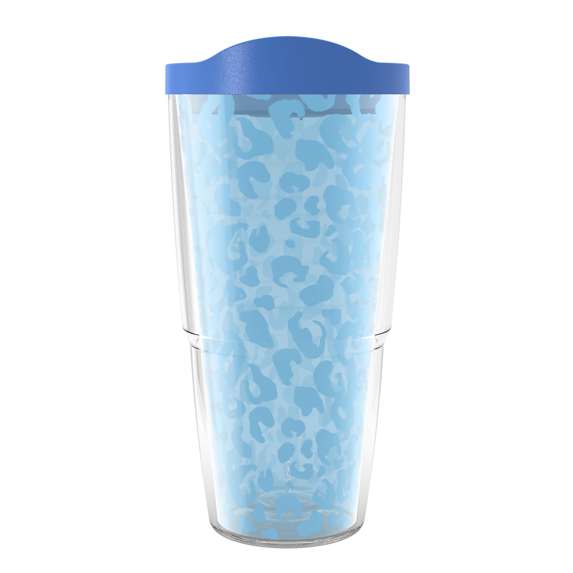 Tervis Leopard Collection Made in USA Double Walled Insulated Tumbler Travel Cup Keeps Drinks Cold & Hot, 24oz - Classic, Sky
