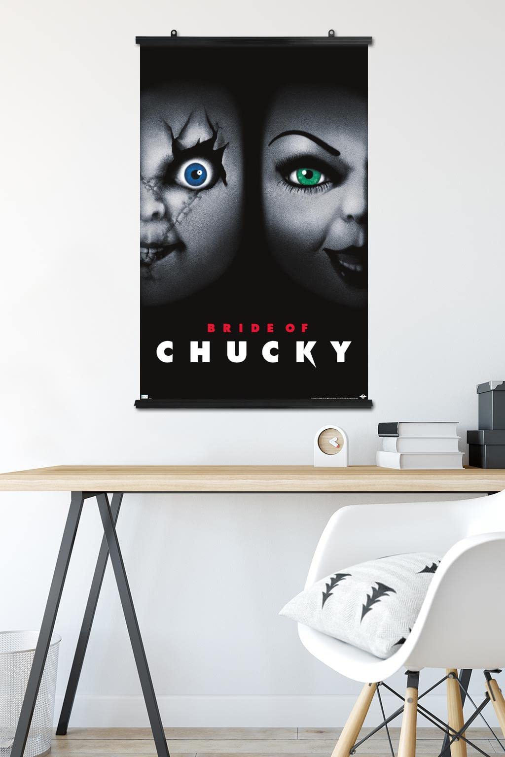 Trends International Child'S Play: Bride Of Chucky - One Sheet Wall Poster, 22.375'' X 34'', Poster & Clip Bundle