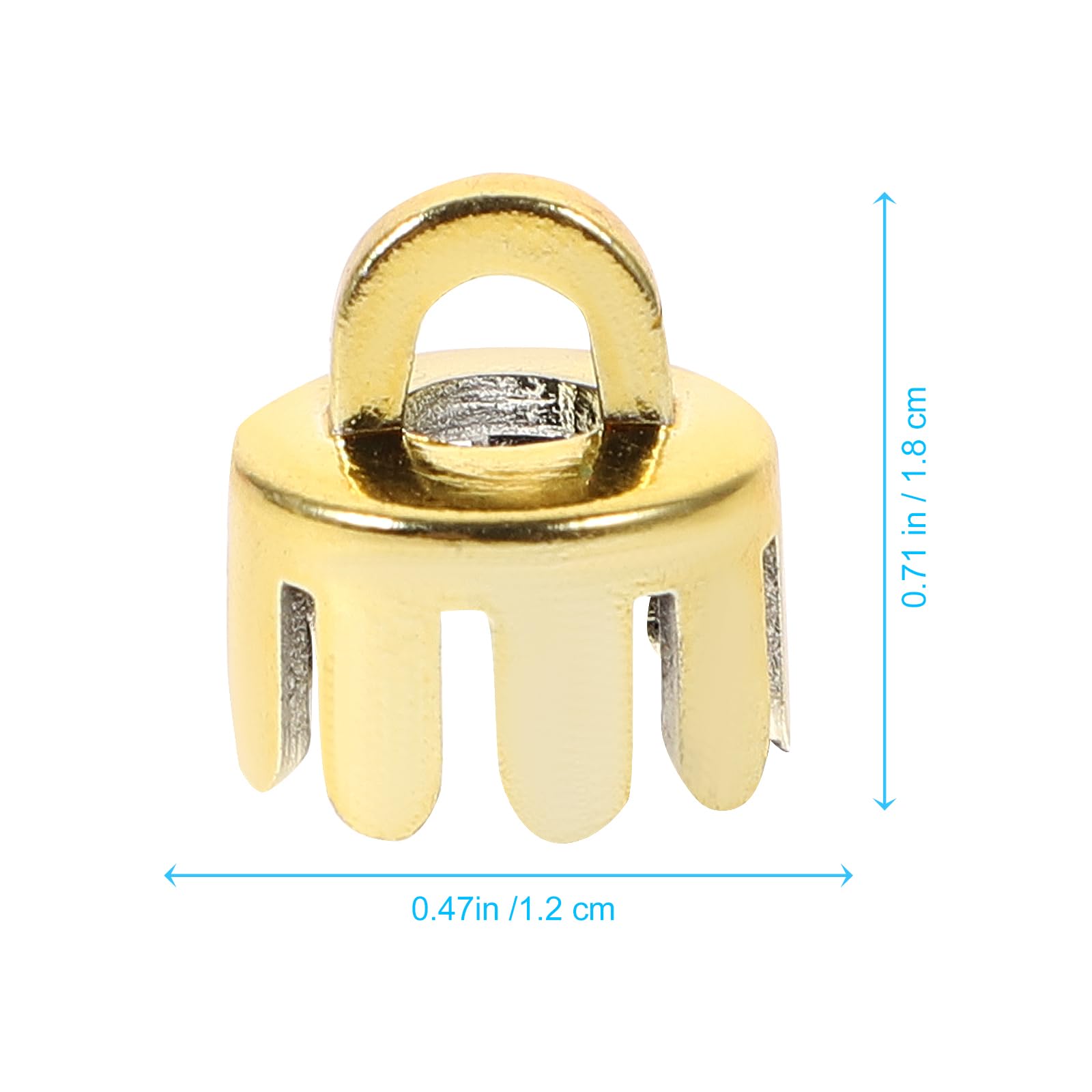 Gadpiparty 10pcs Christmas Pendant Caps Decorative Props for Ornaments Lightweight Plastic End Caps for Hanging for Holiday Home