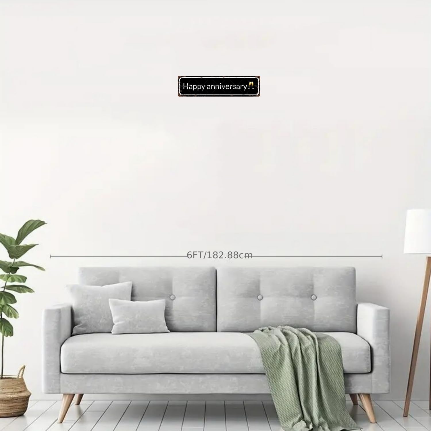 HAPPY ANNIVERSARY TIME Metal Tin Street Sign Bar Cafe Garage Cave Home Room Wall Bathroom Farmhouse Garden Porch Patio Decor, 16