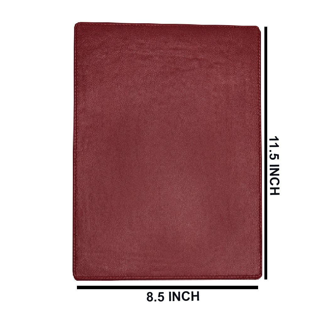 Faux Leather Placemats For Dinner Table - Pack Of 4 (Maroon (Plain))