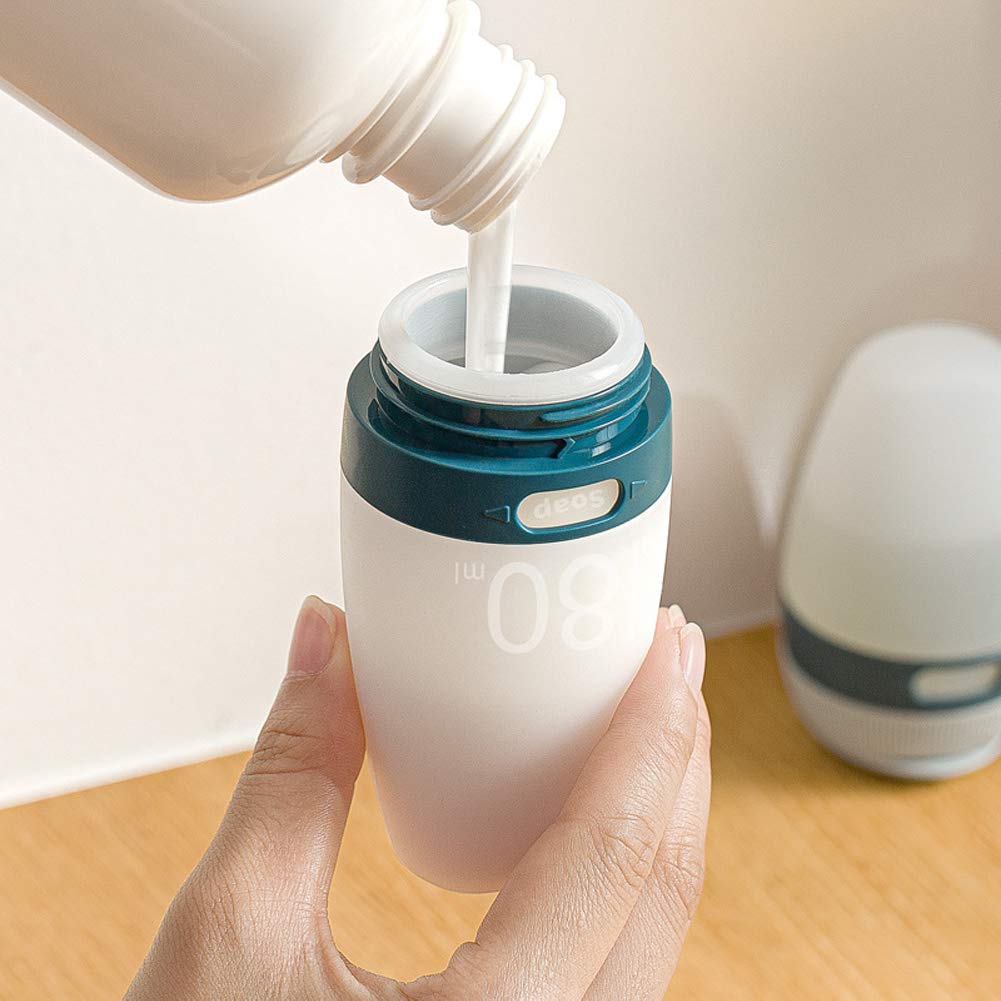 Jomihoney Silicone Travel Bottles, Leak Proof Squeezable Refillable Travel Accessories Toiletries Containers Travel Size Cosmeti