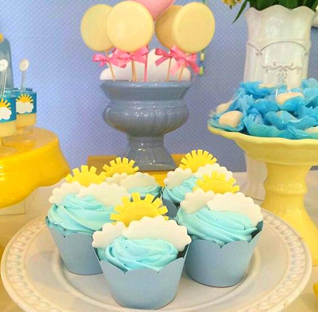 Jevenis Set Of 6 You Are My Sunshine Party Supplies You Are My Sunshine Cake Mold You Are My Sunshine Cupcake Decoration Sun Mol