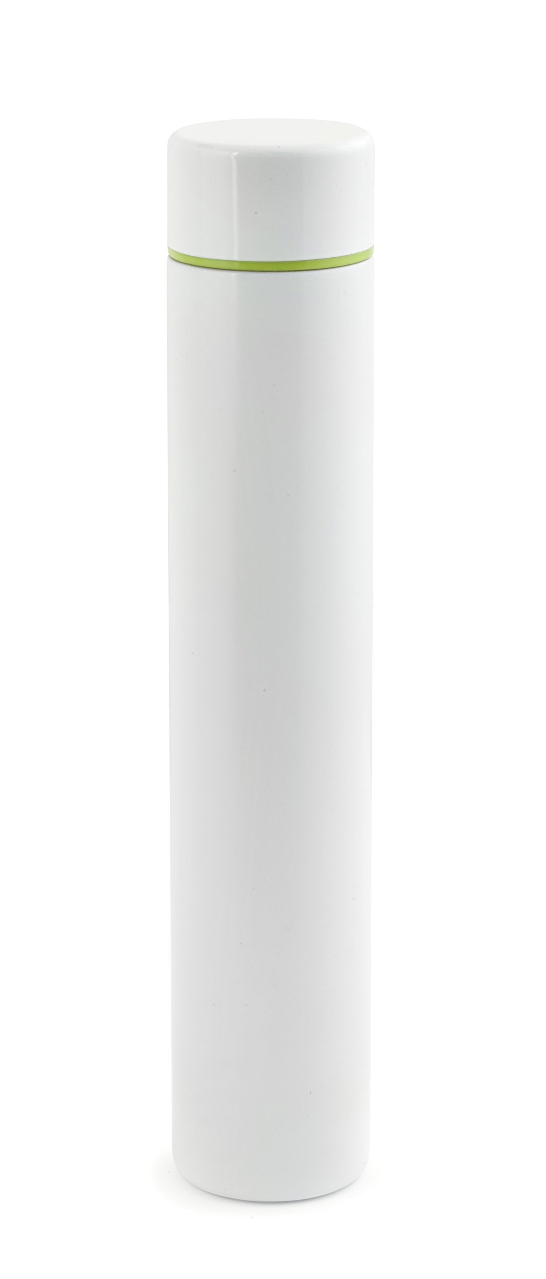 Kikkerland Slim Bottle, White, 8 oz, White