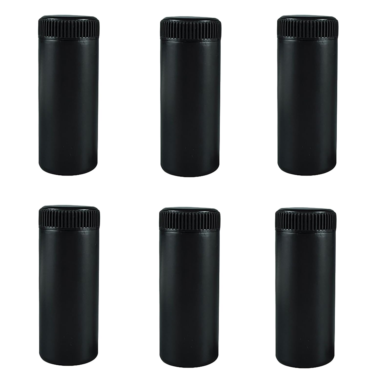Meokro 6pcs Plastic Loose Powder Bottle, Mini Empty Talcum Bottle Refillable Cosmetic Powder Dispenser Travel Cosmetic Glitter E
