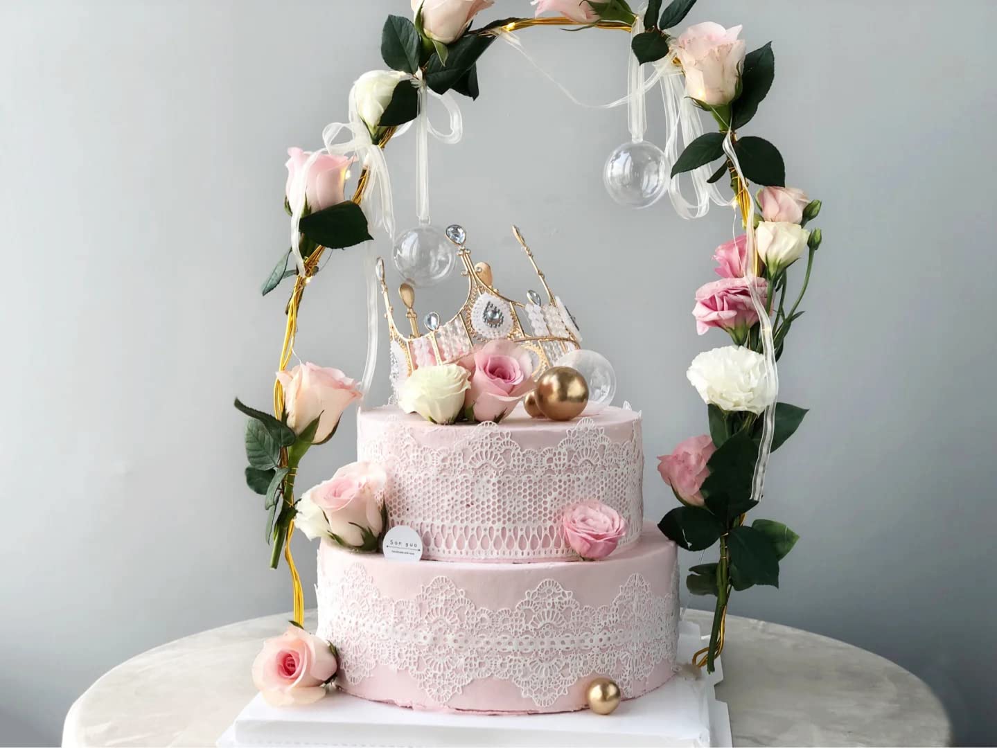 Embossing Lace Fondant Molds, Multi Circle Flowers Lace Mat Wedding Cake Decoration Tool, Rattan Shaped Cupcake Mat Silicone Mol