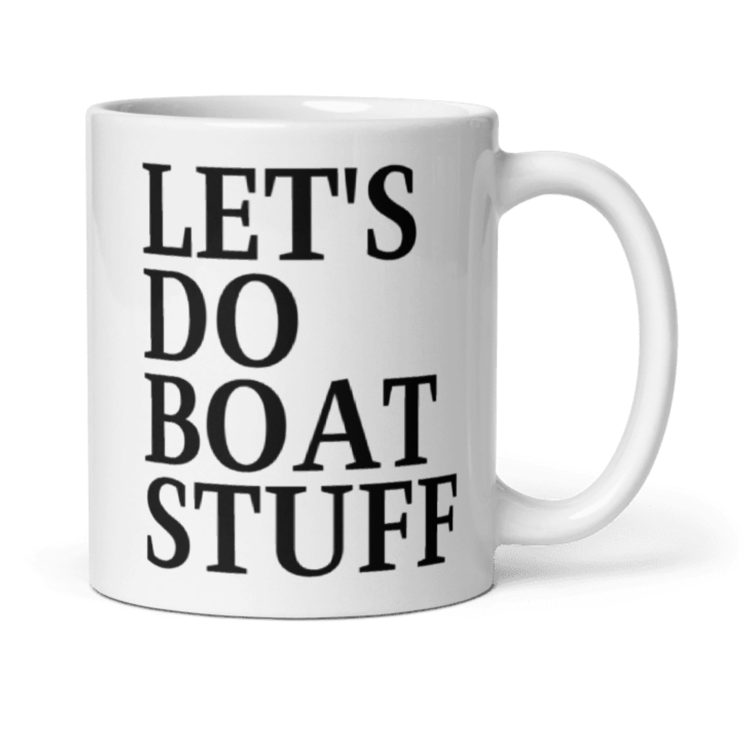 Teegarb Letter Blanket Coffee Mug Funny Let's Do Boat Stuff Sailor Captain Boating enthusiast gift Sailboat captain cup Humorous