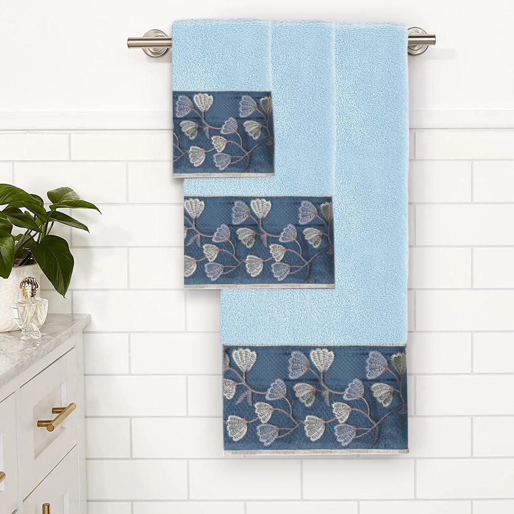 Zahari Home Capri Bathroom Towel Set 3 Piece Towel Bath Towel, Hand Towel And Wash Towel Modern Decor Beautiful Unique Design St