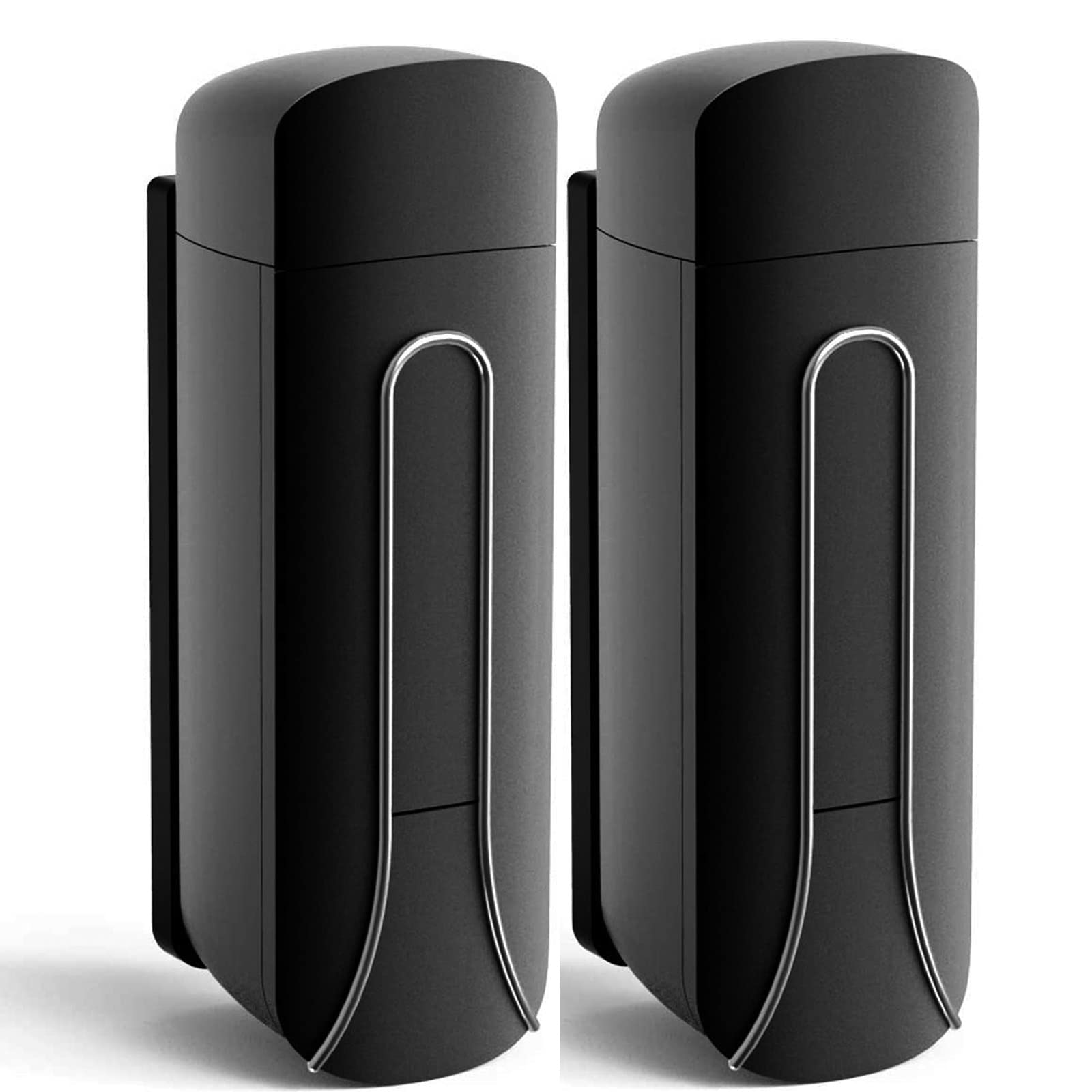 Aumio Shampoo Dispenser Shampoo And Conditioner Dispenser, Wall Mount Soap Dispenser, 2X350Ml Shampoo Conditioner Body Wash Disp