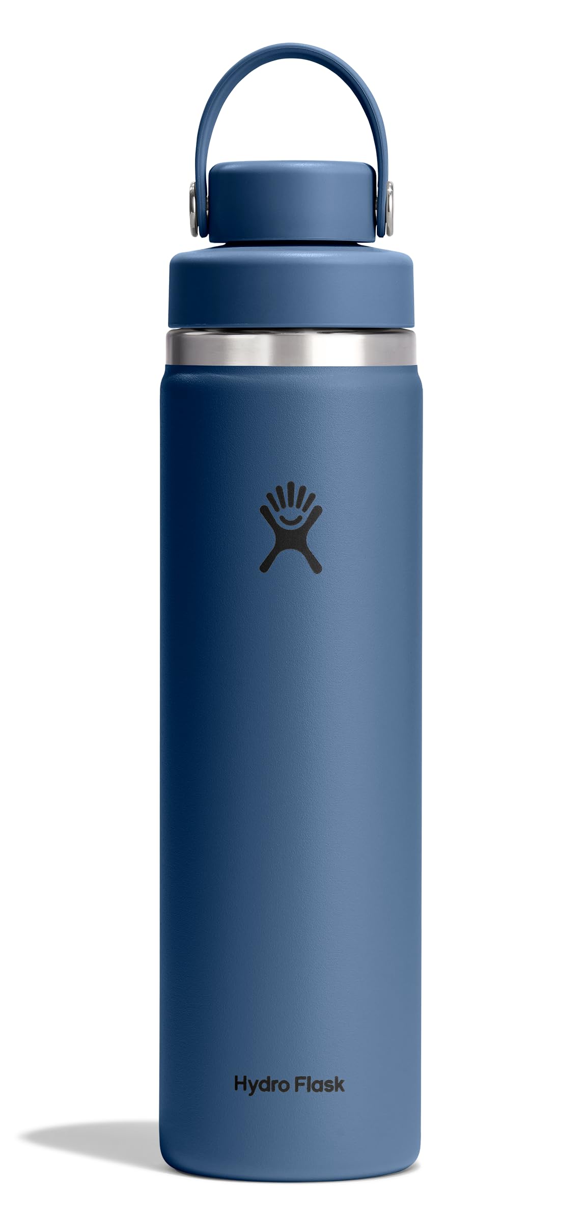 Hydro Flask Water Bottle - Insulated Stainless Steel - Wide Mouth Flex Chug Lid, Non Spill, Leakproof in 24 Oz Harbor Blue