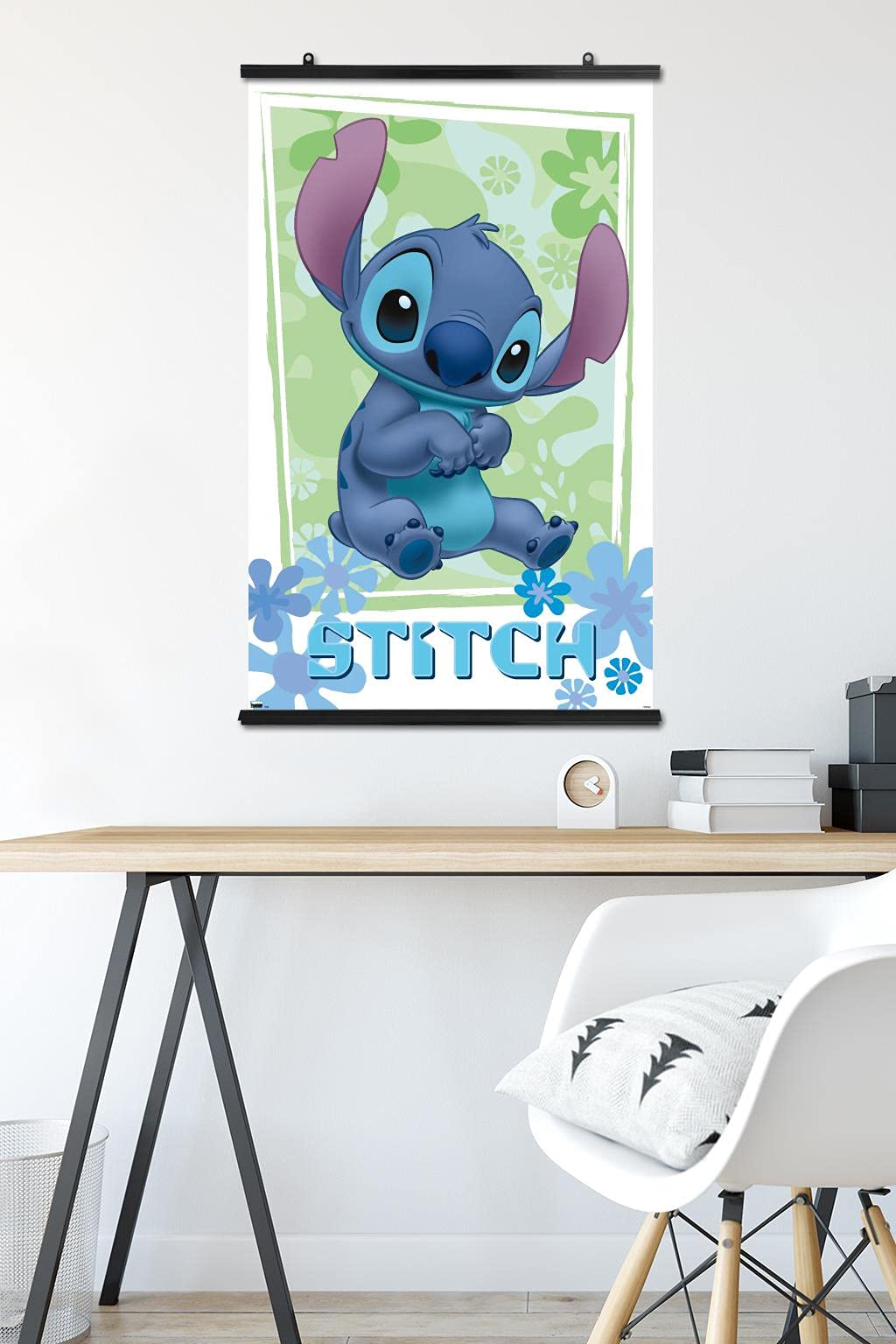 Trends International Disney Lilo And Stitch - Flowers Wall Poster, 22.375'' X 34'', Poster & Clip Bundle