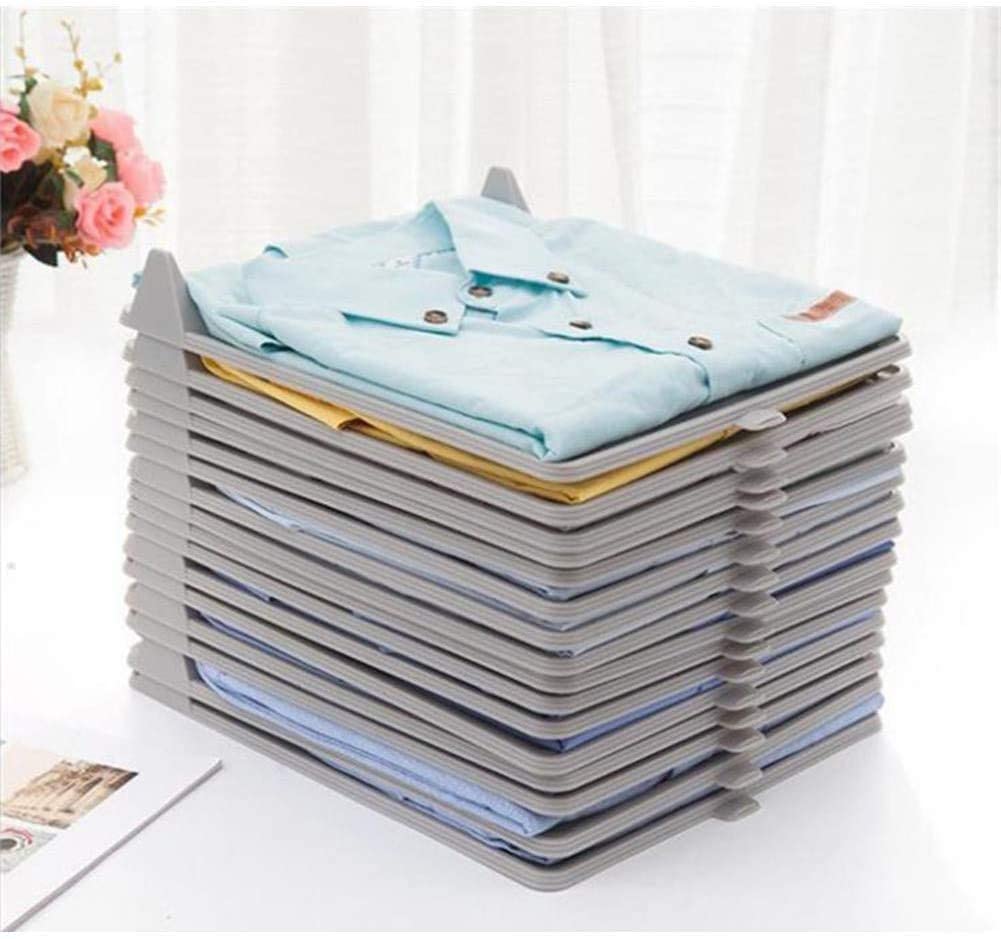 Mechdel Effortless Closet Organiser | 10 Pcs | (Light Gray)