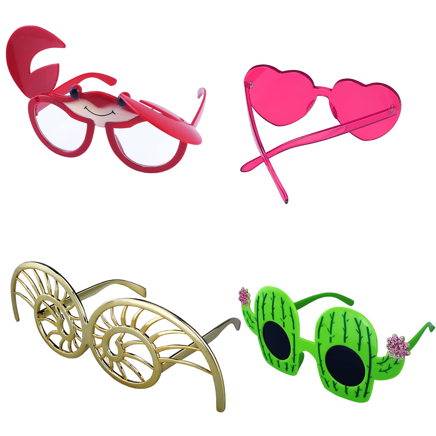 Td.Ives 12 Pack Funny Party Sunglasses, Novelty Fun Glasses, Cool Costume Masks For Adults, Kids, Party Favors, Photo Booth Prop