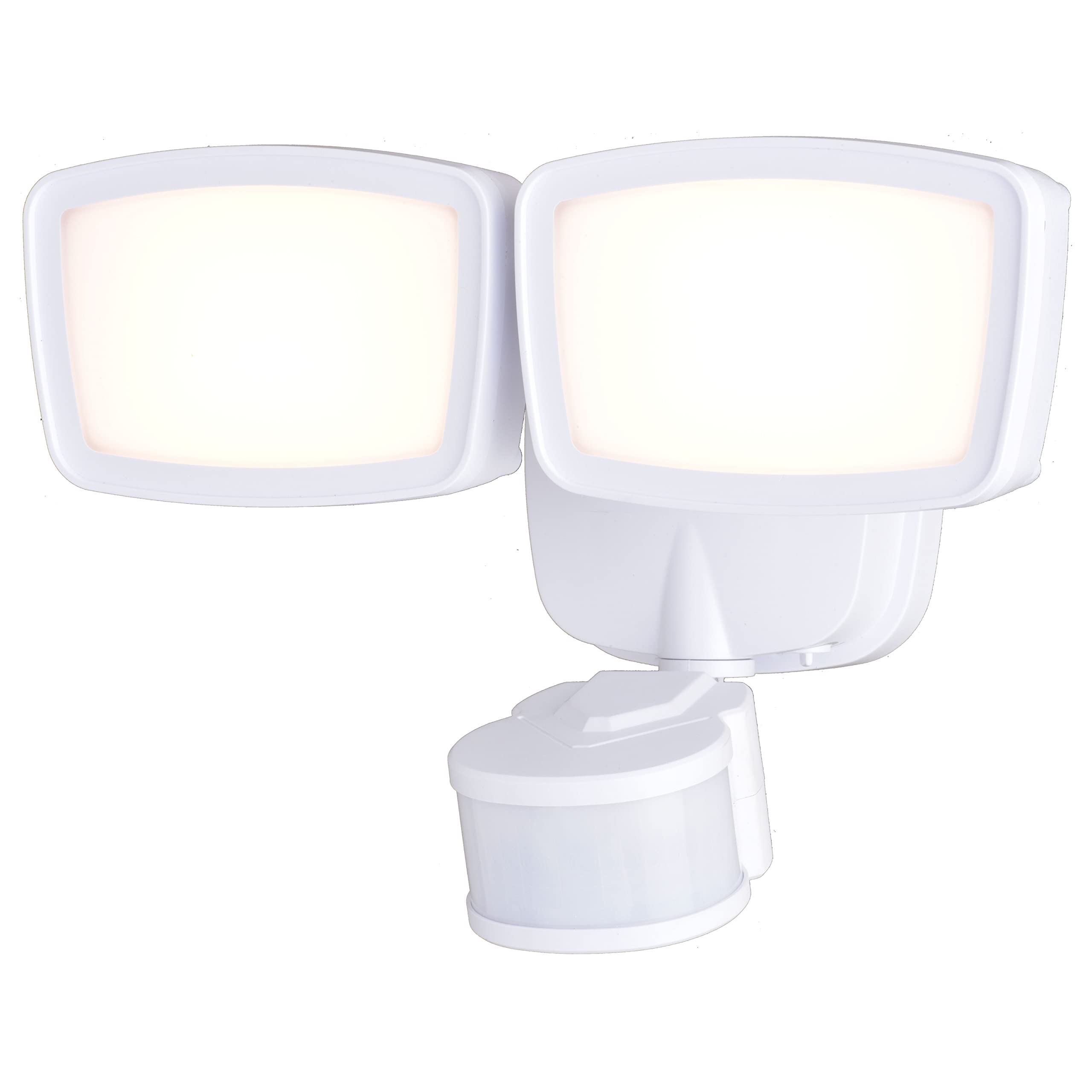 VAXCEL Integrated LED CCT Adjustable 2700LM Dual-Head Motion Sensor Outdoor Security Flood Light with 5 Modes, Motion-Activated,