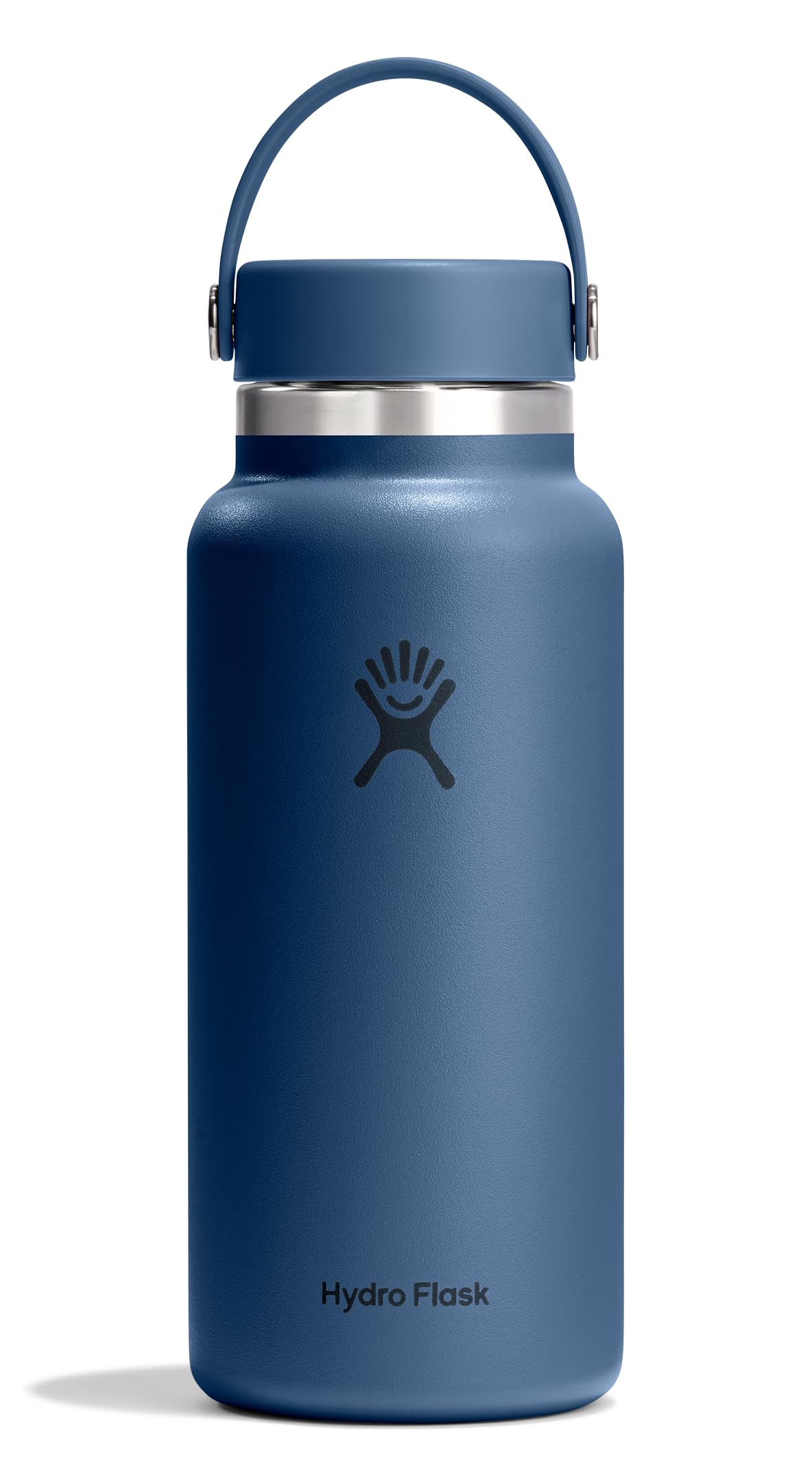 Hydro Flask Water Bottle - Insulated Stainless Steel - Wide Mouth Flex Lid, Non Spill, Leakproof and Refillable in 32 Oz Harbor 