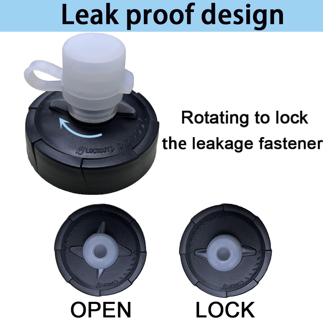 EYANTRICK 24oz Bike Water Bottle  Sporty Squeeze Water Bottle BPA-free with Durable Ultra-lightweight Plastic Universal Water Bottle Holder  for Outdoor Riding(Blue)