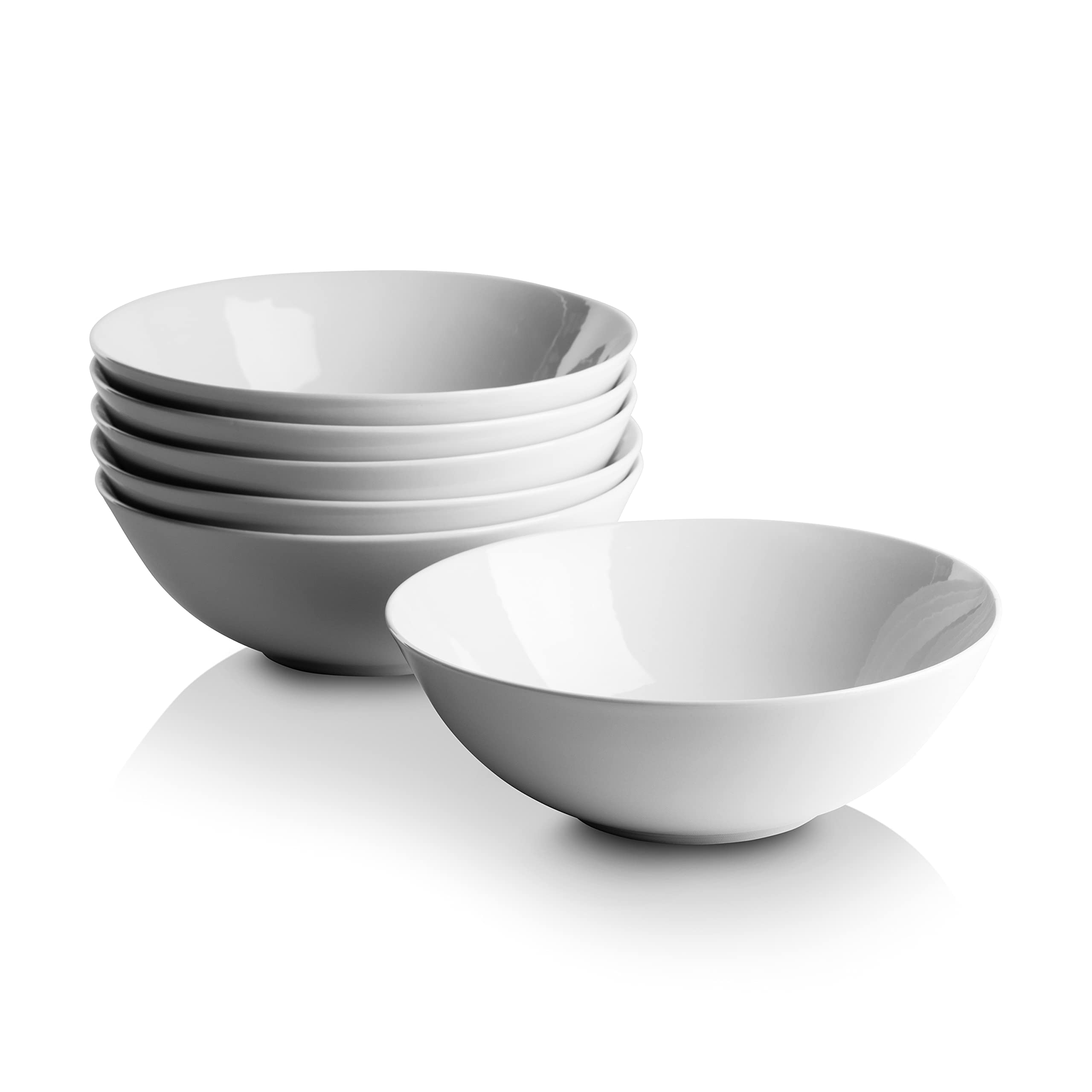10 Strawberry Street Simply White 7 Coupe Cereal Bowl, Set of 6