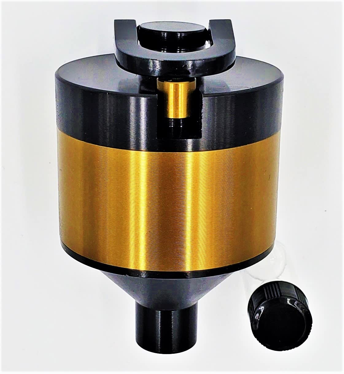 Coarse To Fine Spice Mill, Black And Gold Color