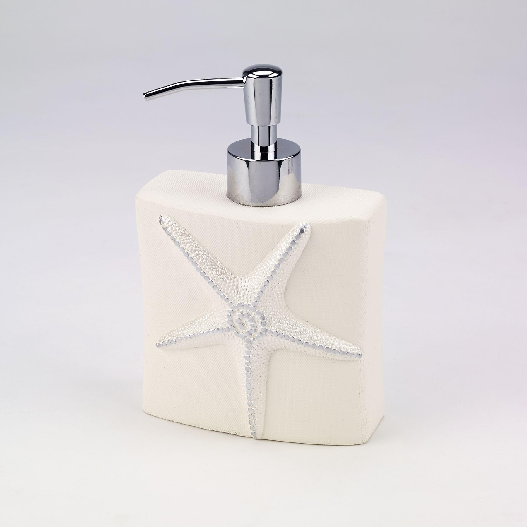 Avanti Linens - Lotion Pump/Soap Dispenser, Countertop Accessories, Seashell Inspired Bathroom Decor, Guest Bathroom Essentials