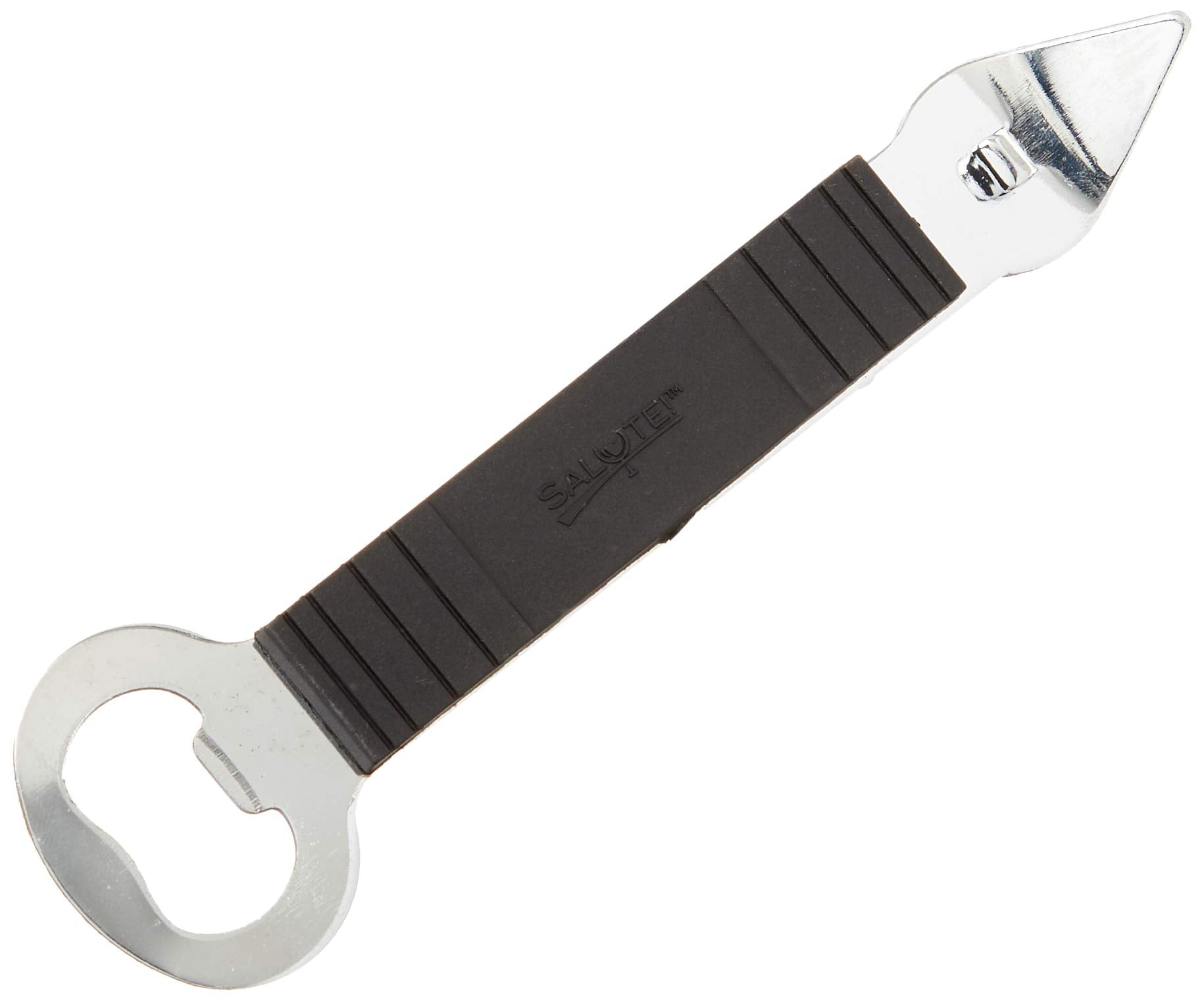 Salute! Deluxe Pierce Can & Bottle Opener, Black