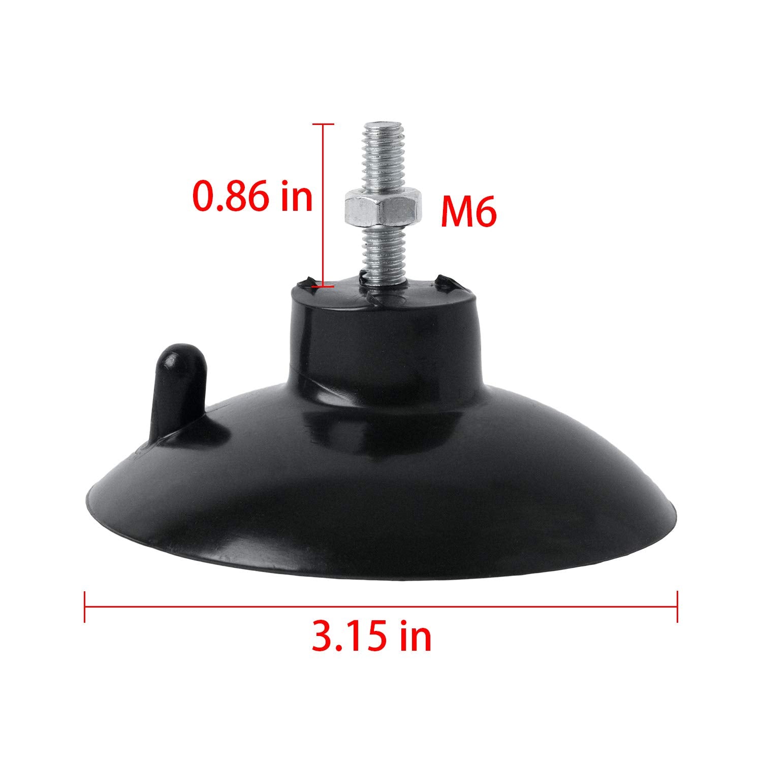 Hstech (4 Pcs) Black French Fry Suction Cup Feet Compatible With Industrial Commercial French Fry Cutter