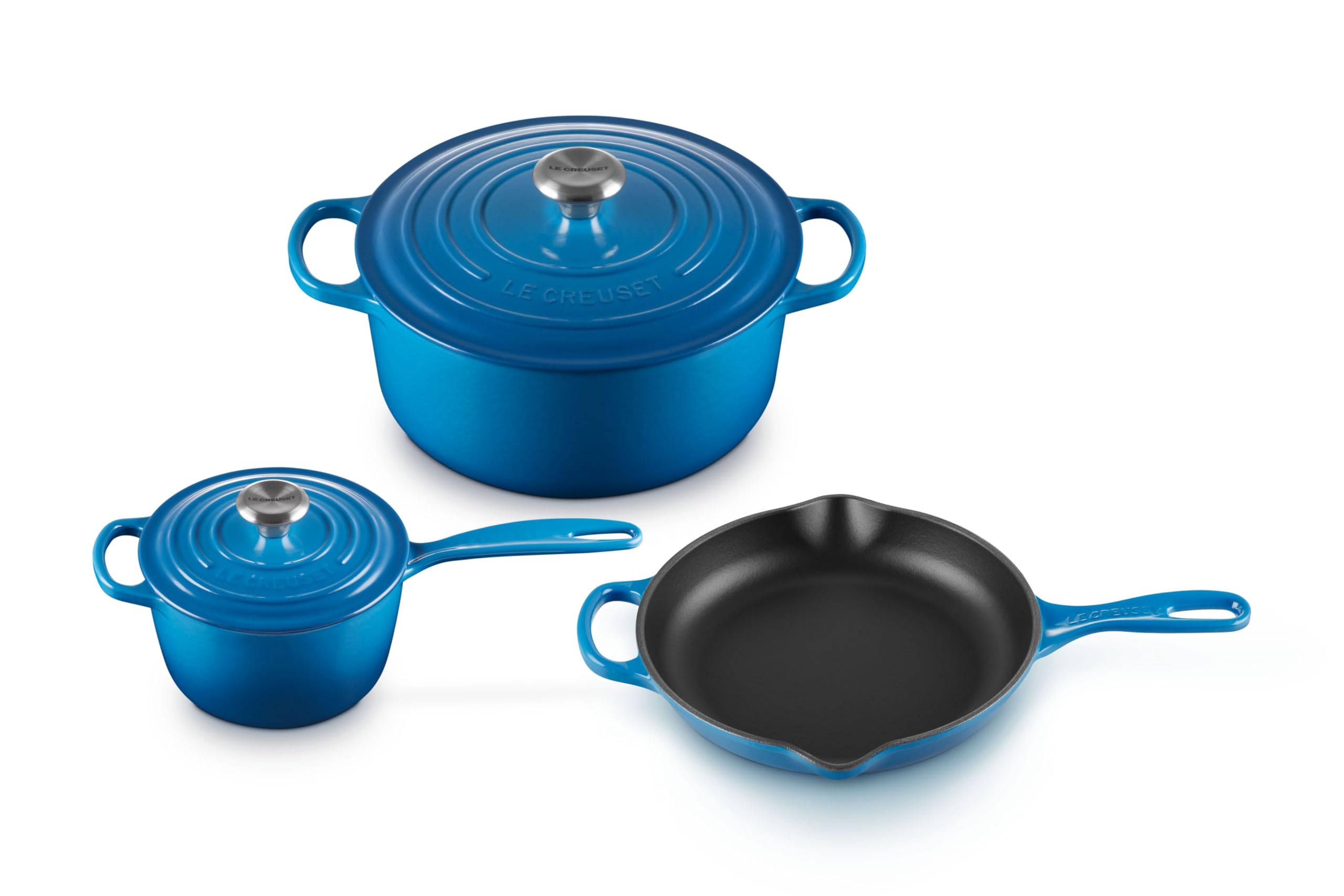 Le Creuset Enameled Cast Iron Signature Cookware Set, 5 pc. , Marseille