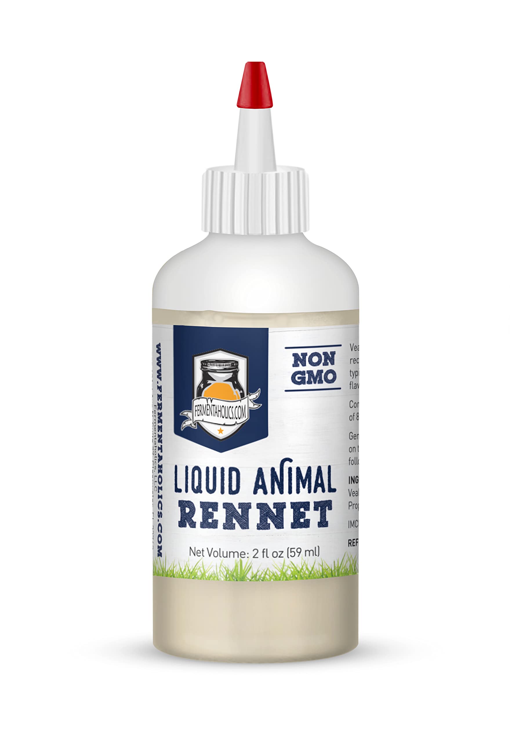 Liquid Animal Rennet For Cheese Making | Milk Coagulant | Make Cheese At Home - 2 Oz