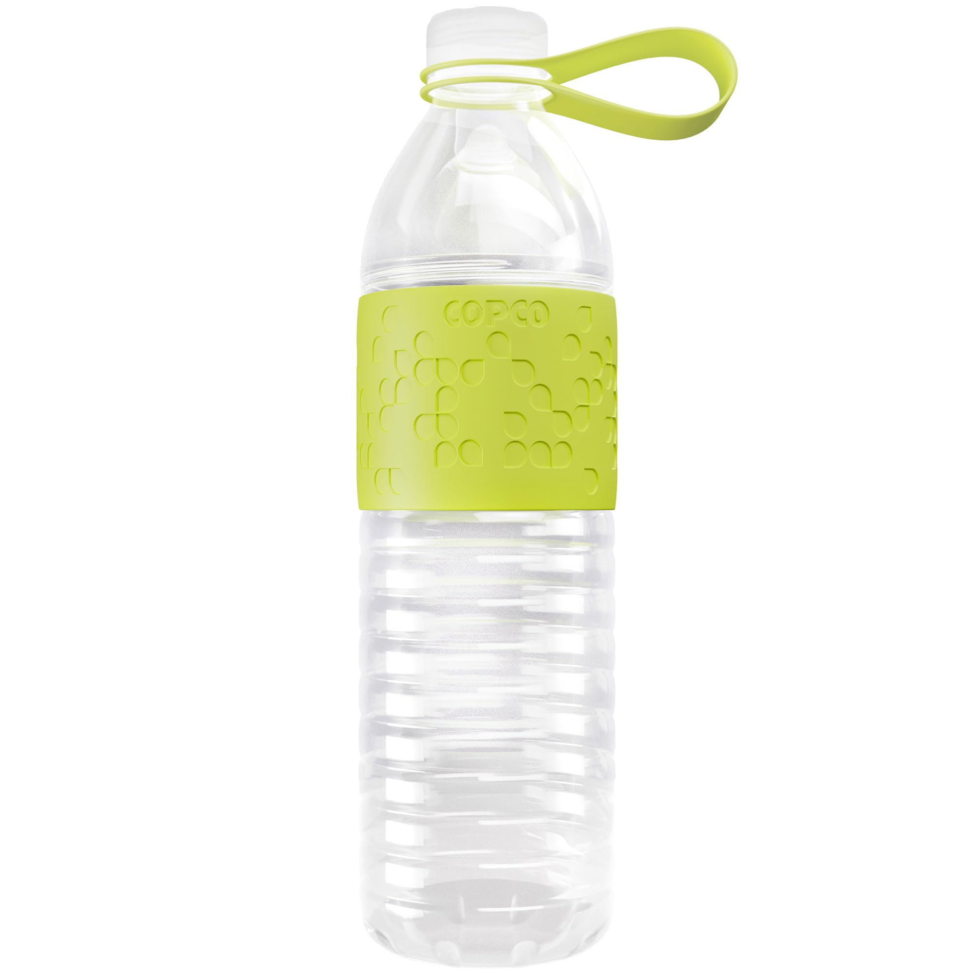 Copco Hydra Reusable Tritan Water Bottle With Spill Resistant Lid And Non-Slip Sleeve, 20-Ounce, Light Green
