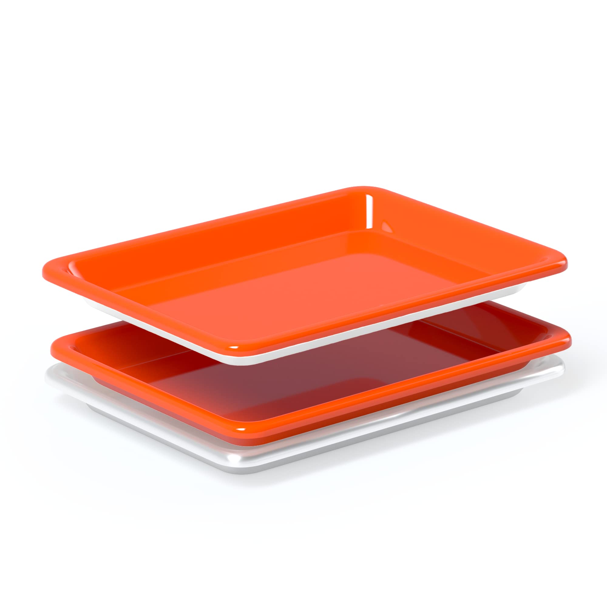 Fitted full coverage silicone pan liner  turn any quarter sheet pan a nonstick baking sheet (2 pack)