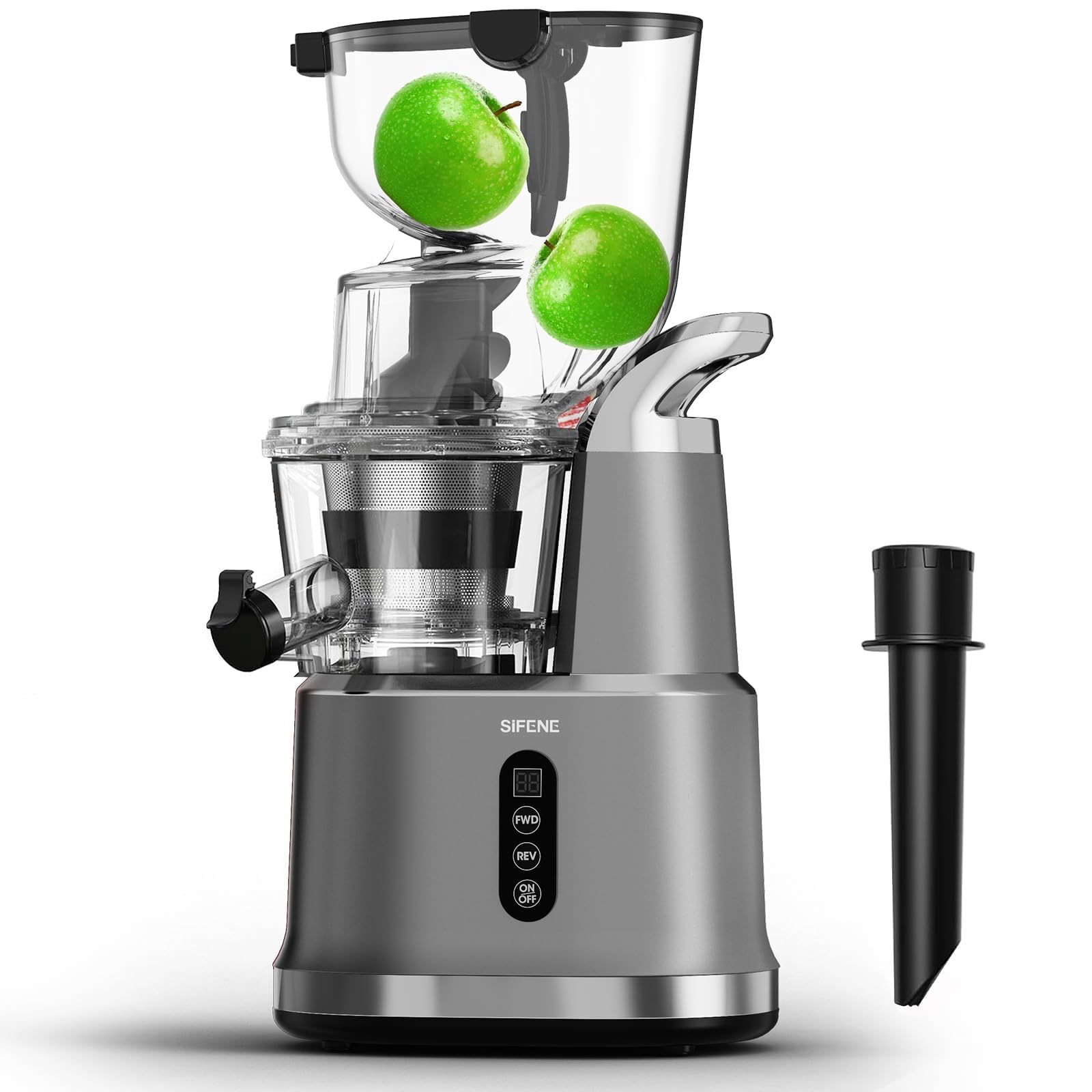 Sifene Cold Press Juicer Machine,4.3 Inch(110Mm) Wide Mouth Juice Extractor For Whole Fruits&Vegetables,Bpafree,Easy To Clean,Q