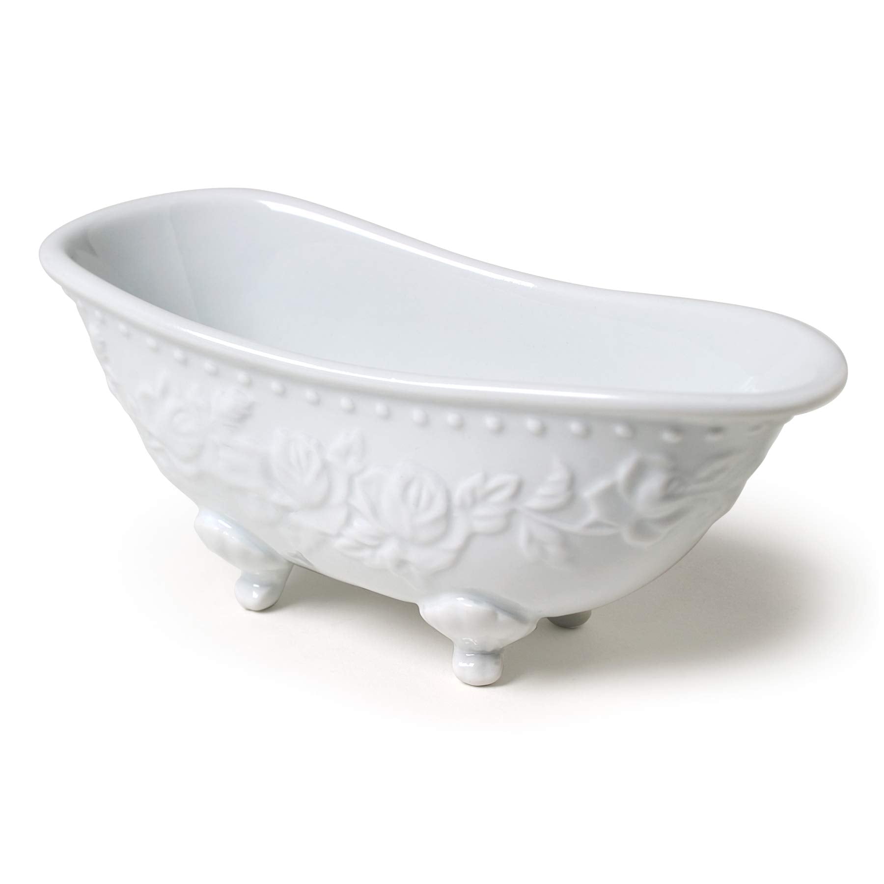 Abbott Collection Bathtub Soap Dish, White, A3