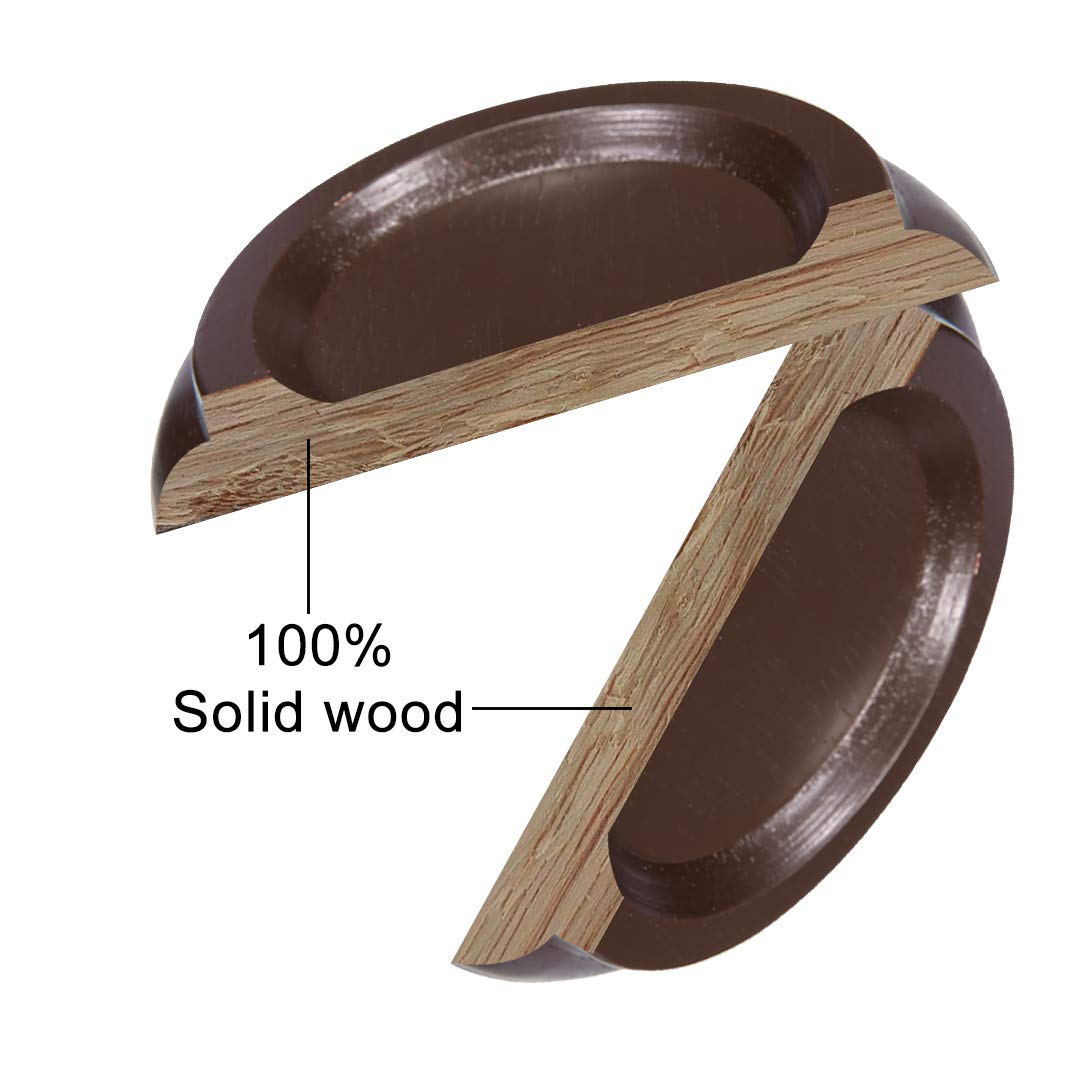 Piano Caster Cups,Piano Floor Wood Protector,Piano Caster Pads Non-Slip  Anti-Noise Foot For Piano,4 Cups