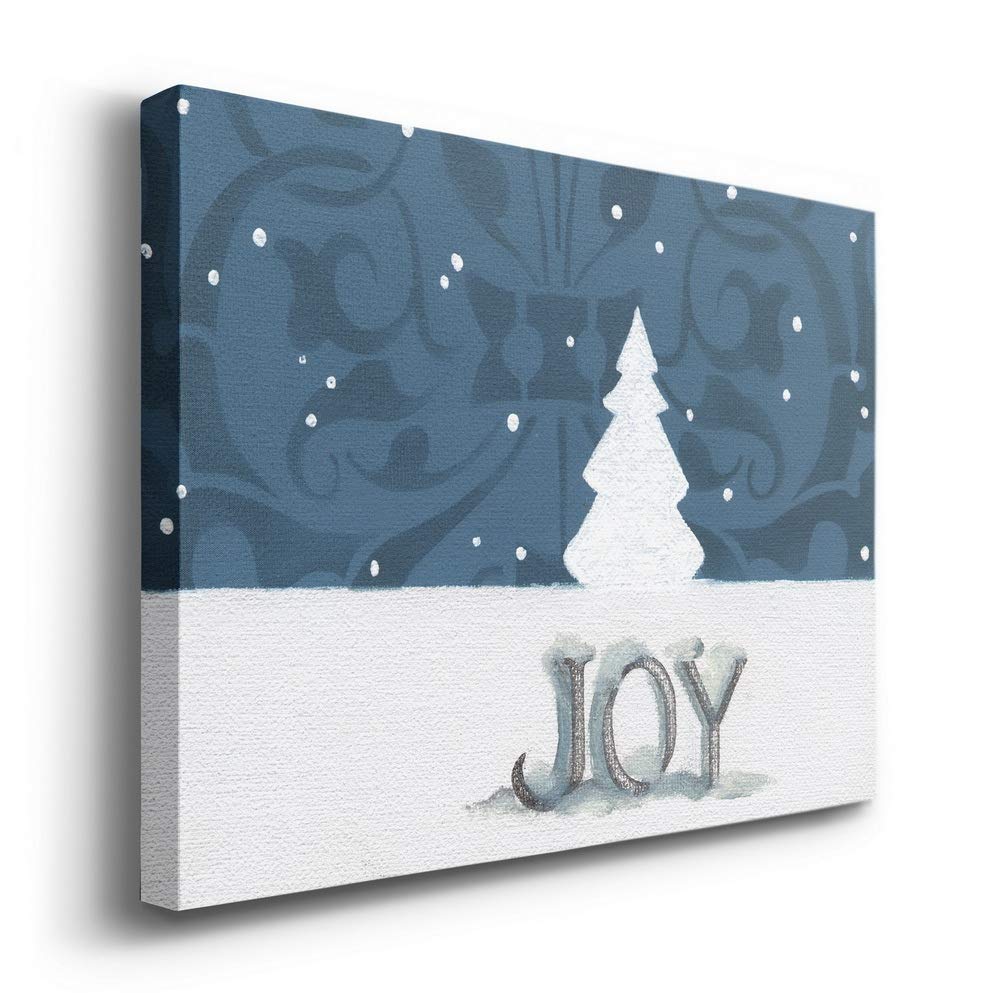 Renditions Gallery Canvas Nature Wall Art Home Paintings & Prints Joyful Snowy Christmas Tree Glam Modern Romantic Abstract Deco