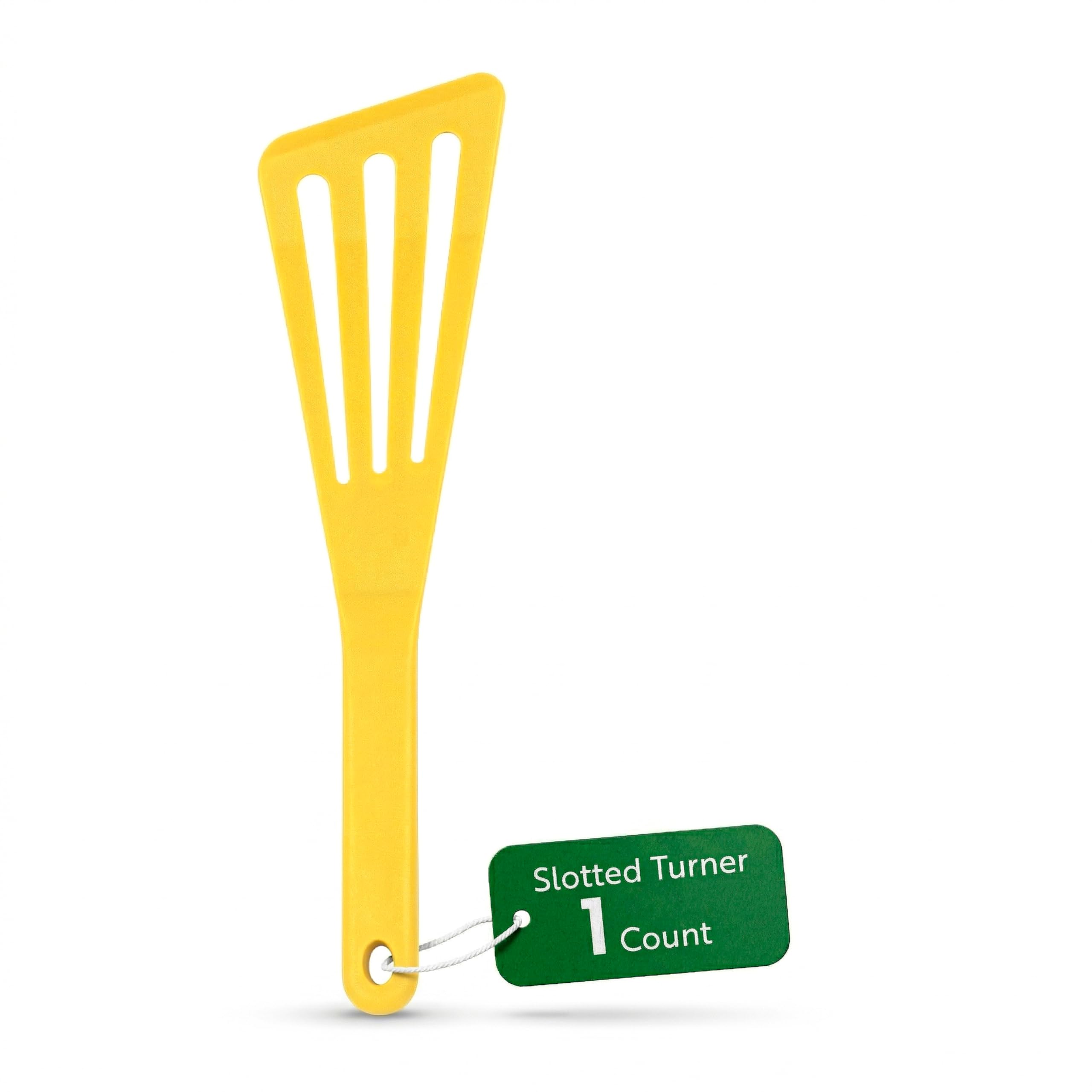 Restaurantware Yellow Silicone High Temperature Slotted Turner Spatula