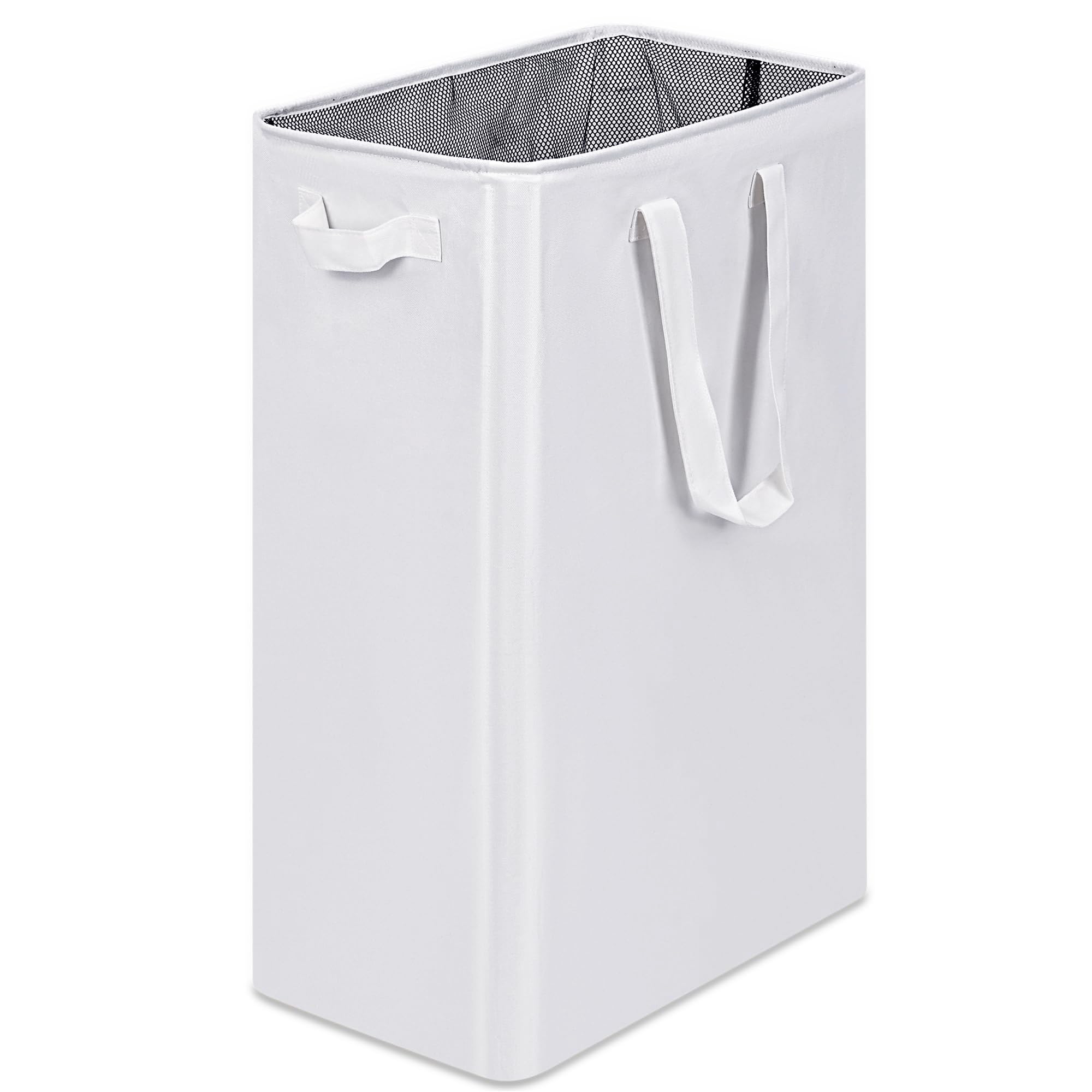 efluky Slim Laundry Basket, Narrow Laundry Hamper with Handles, Collapsible Dirty Clothes Hamper, Tall Laundry Bin for Laundry R