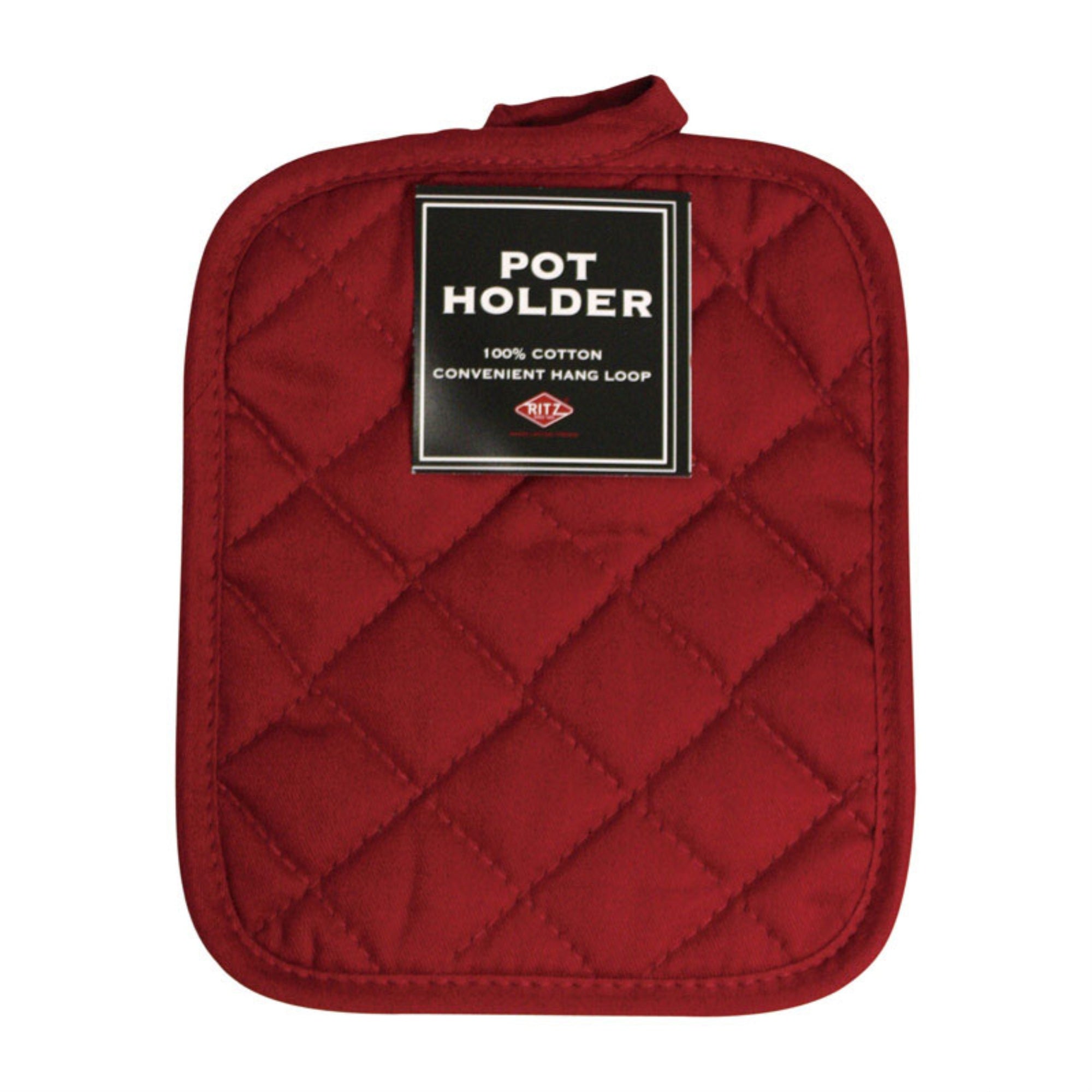 POT HOLDER SOLID PAPRIKA (Pack of 6)