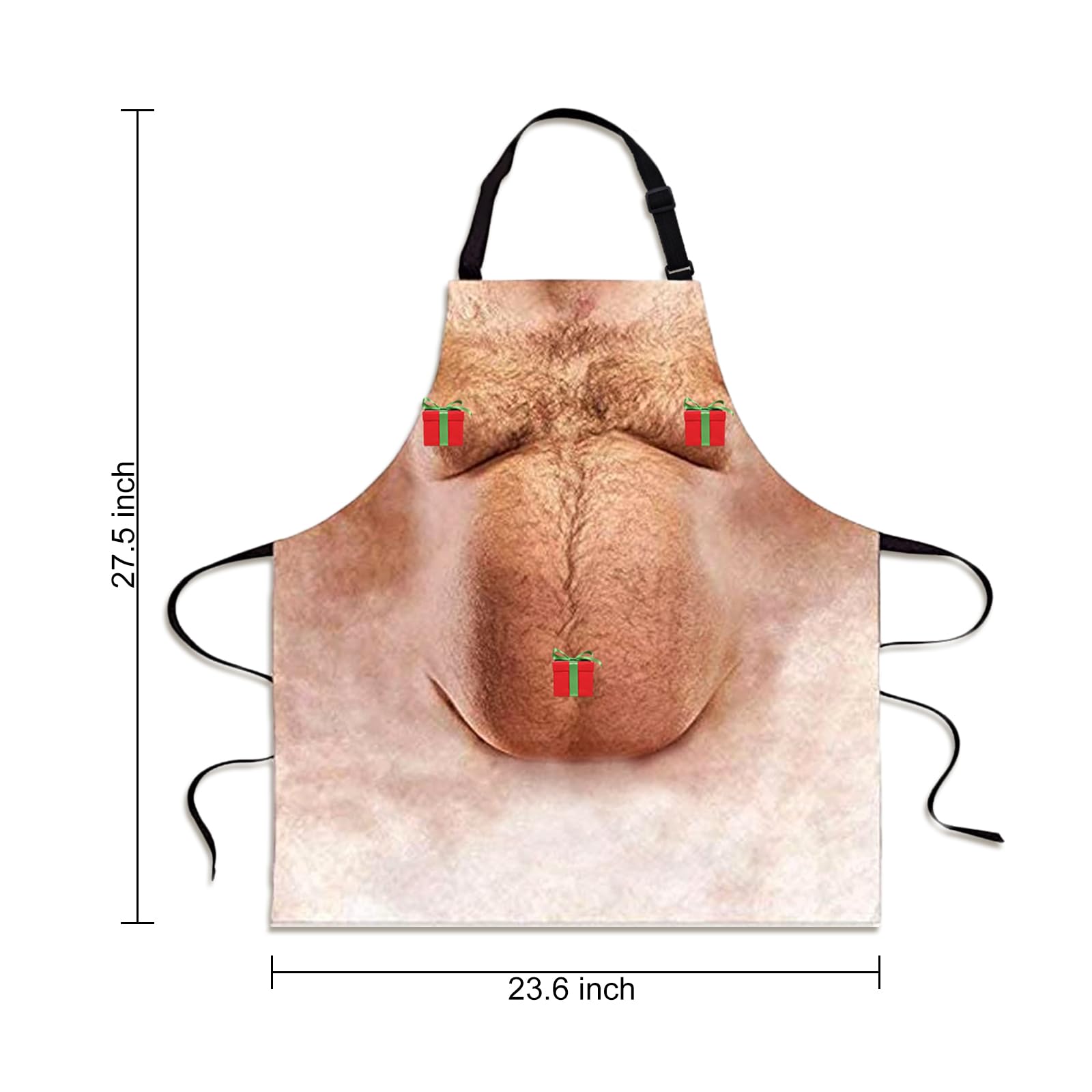 Casetank White Elephant Apron, Funny Gifts For Dad, Men, Adults - One Size Fits All, White, Cartoon Theme